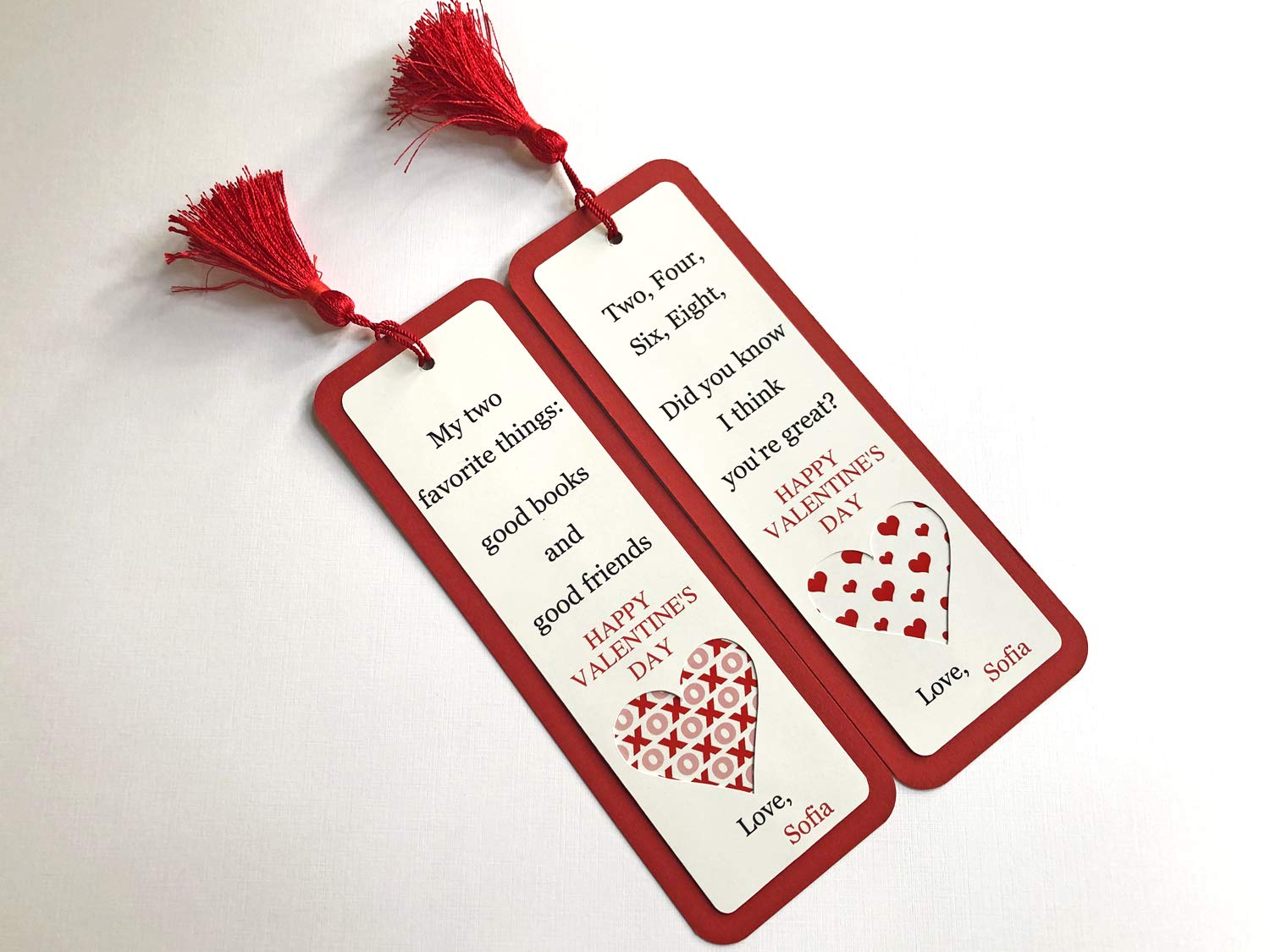 Romantic Valentine's Day Bookmark Set - Heart-Shaped Reading Accessories for Couples, Book Lovers & Gift Ideas - Perfect for Date Night, Anniversary & Romantic Gifts