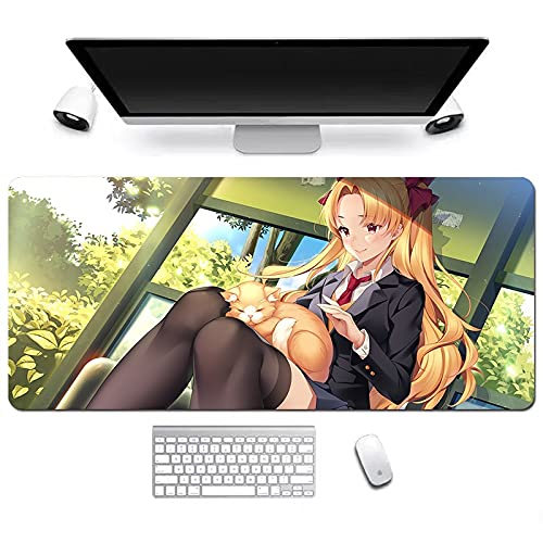 Fate Series Ereshkigal Student Uniform Anime Gaming Mouse Pad - Oversized, Non-Slip, Thickened Surface for Professional Gamers - Perfect for PC, Laptop & Desk Use in Home Office or Gaming Setup