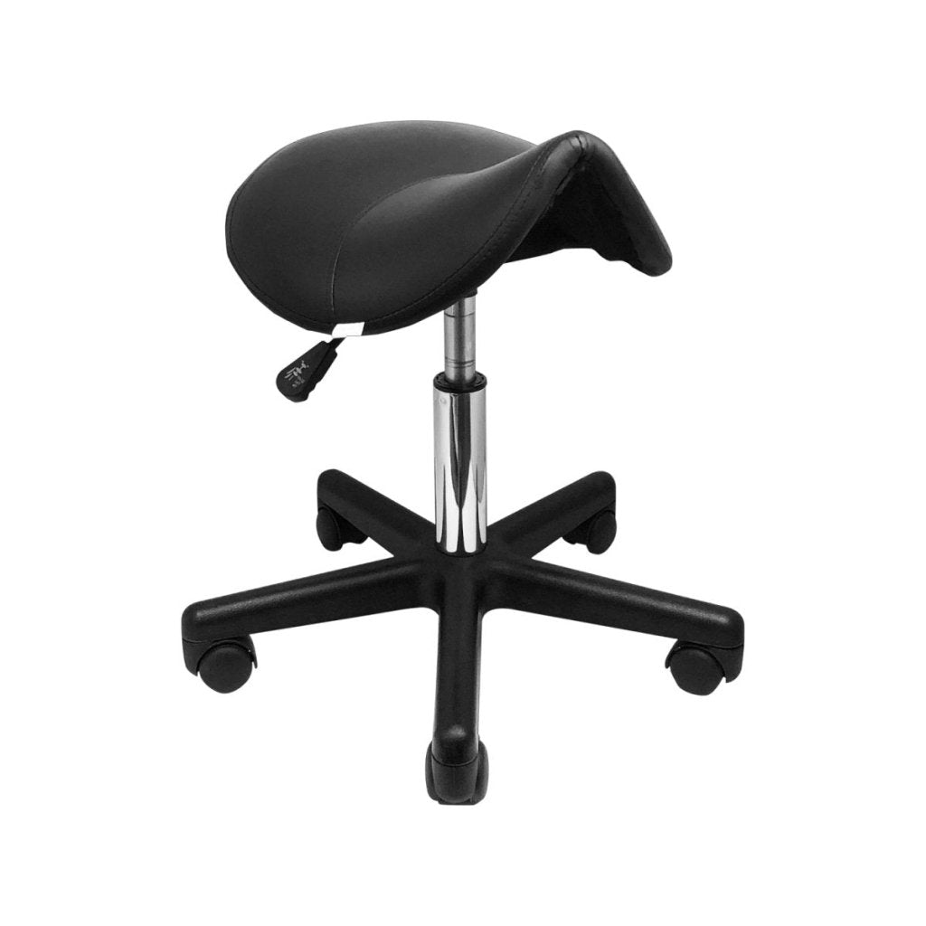 Ergonomic Hydraulic Saddle Stool - Adjustable Height Rolling Office Chair for Dentists, Nurses & Hair Stylists - Comfortable Seat for Long Work Hours in Clinics, Salons & Labs