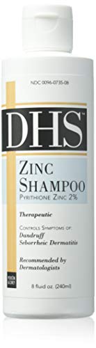 DHS Zinc Shampoo 8 oz (2-Pack) - Medicated Anti-Dandruff Treatment for Scalp Care & Itch Relief - Perfect for Daily Use & Sensitive Scalp