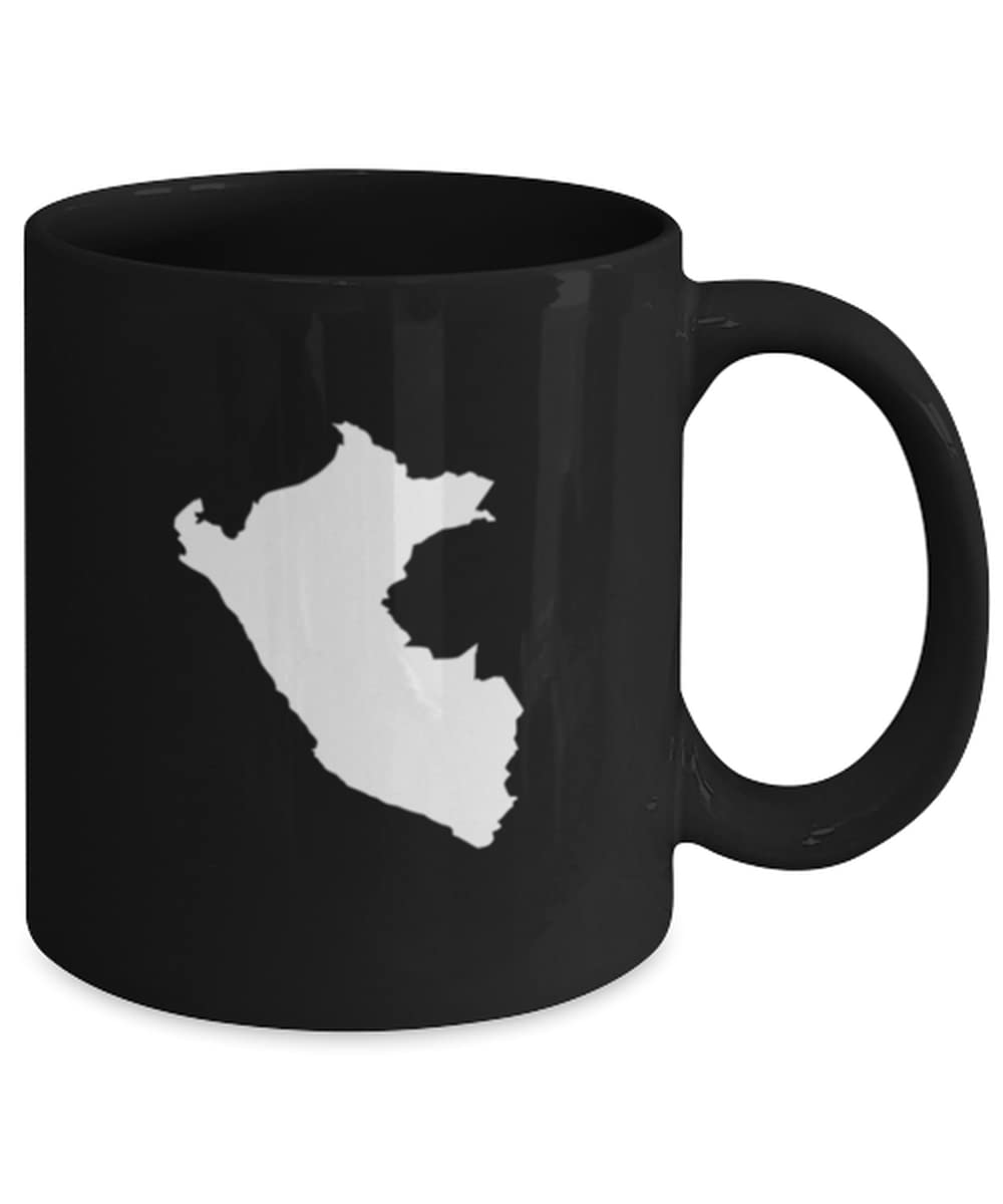 Funny Peru Map Travel Coffee Mug - Perfect Gift for Travel Lovers & Coffee Enthusiasts - Ideal for Home, Office & Camping Use