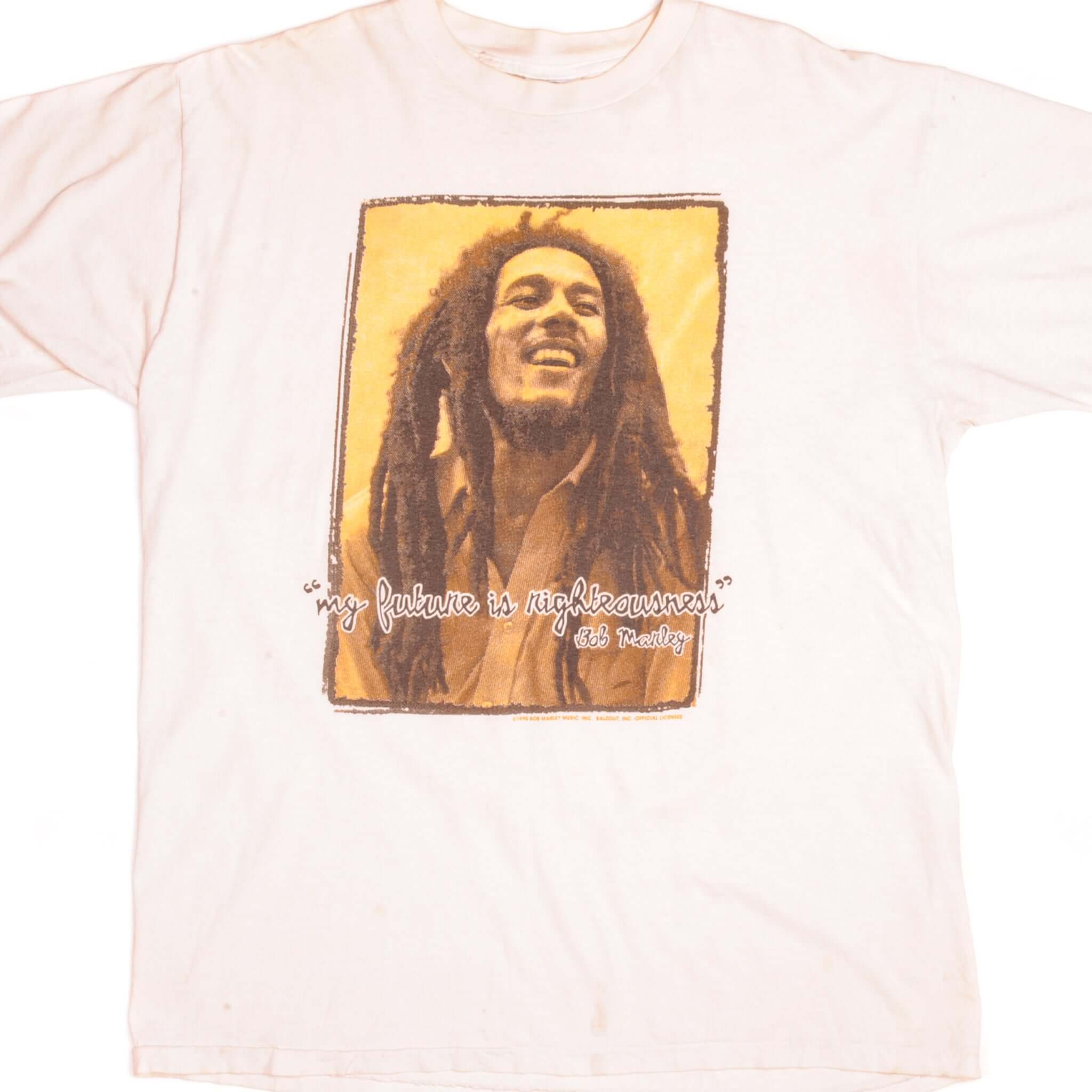 Vintage Bob Marley 1995 Graphic T-Shirt - XL Size, 100% Cotton, Made in USA - Perfect for Concerts, Casual Wear & Reggae Fans