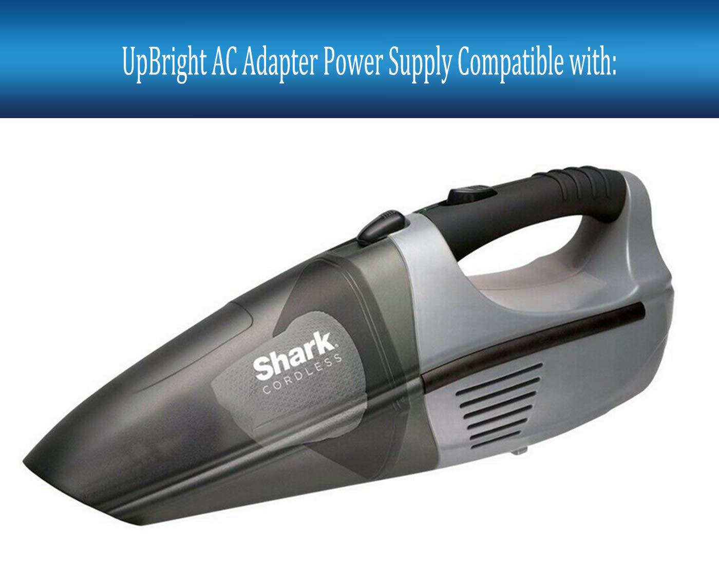 UpBright 15V AC/DC Adapter for Shark Cordless SV66/SV6614 12V Handheld Vacuum - Compatible with 12V/15V Rechargeable Vacuum Cleaners - Power Supply & Battery Charger - Perfect for Home, Car, and Office Cleaning