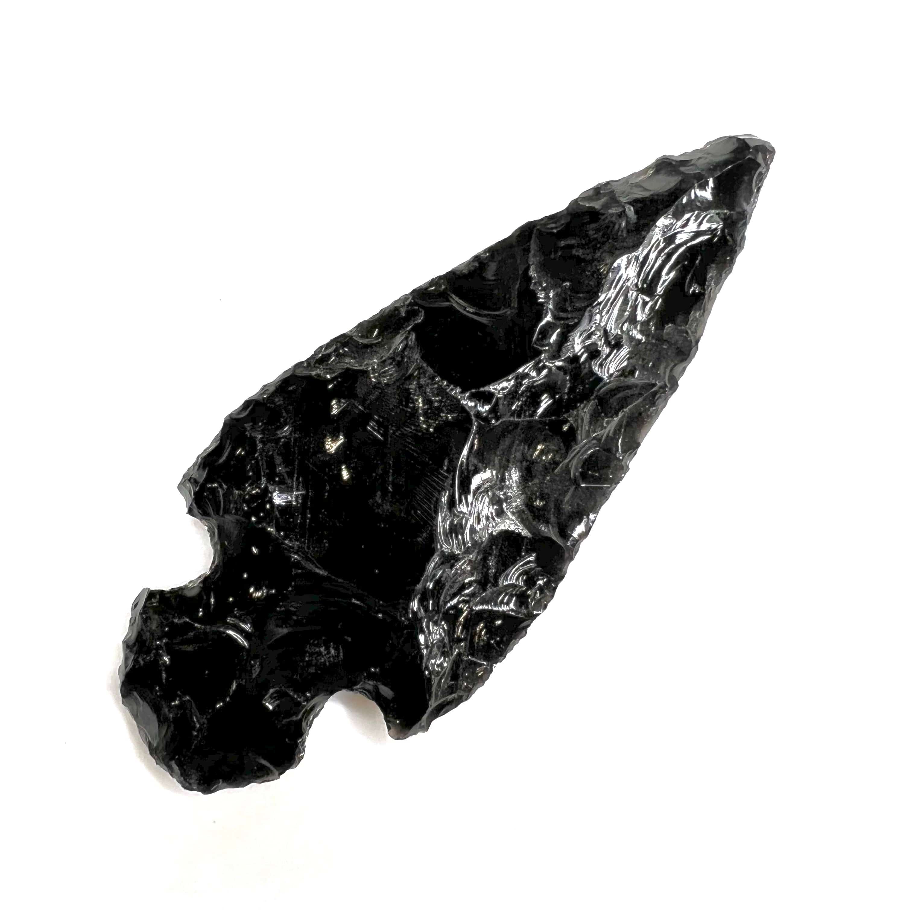 Black Obsidian Arrowhead - Genuine Natural Stone for Jewelry Making, Healing Crystals & Spiritual Protection | Perfect for Necklaces, Pendants & Meditation