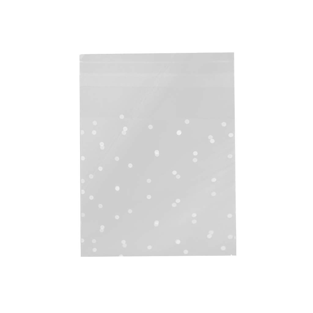 100PCS Thickened Frosted Self-Sealing Snack Bags - Multicolor Dot Adhesive Storage Bags for Kitchen, Dining & Bar Organization | Perfect for Meal Prep, Snacks, and Leftovers