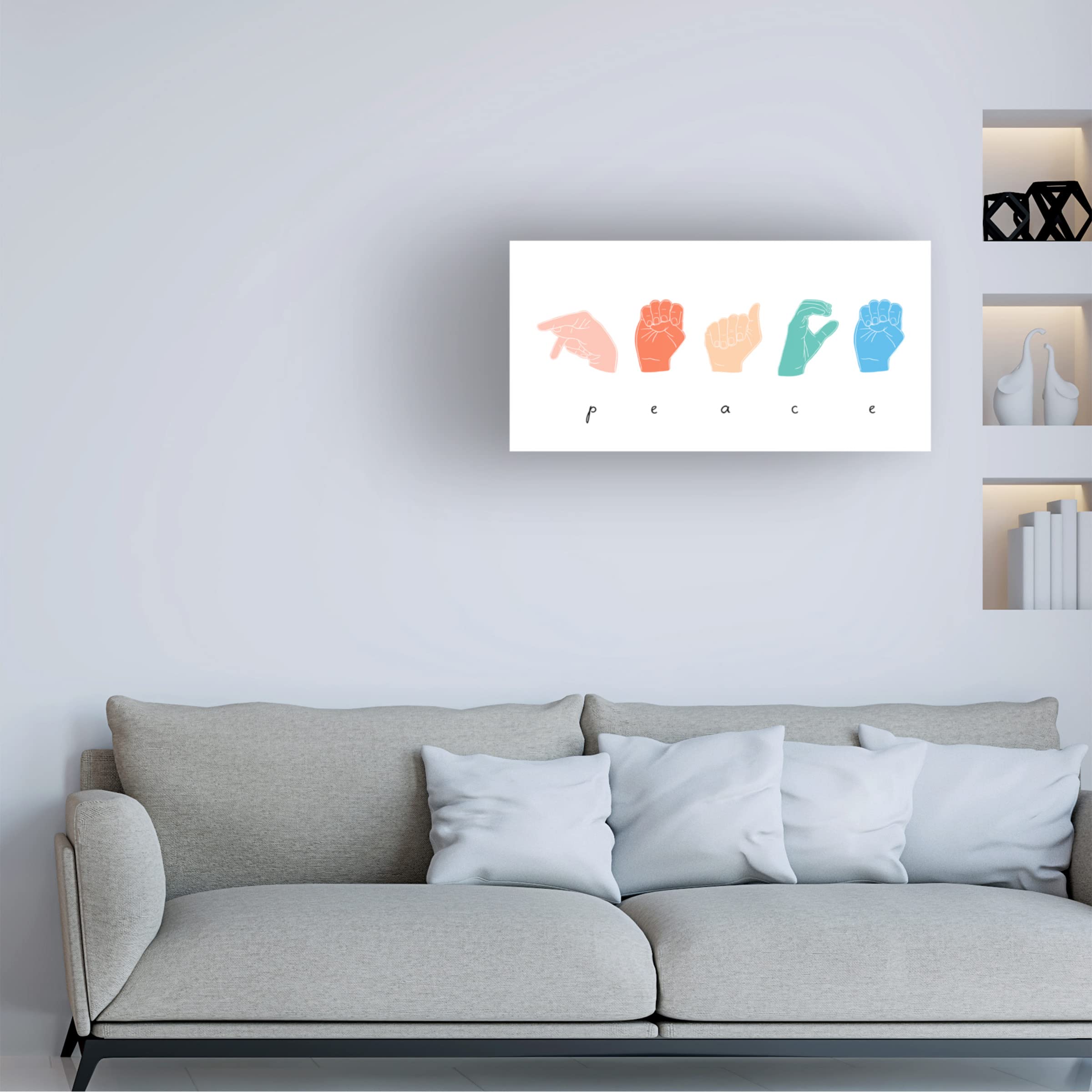 Emma Scarvey 'Love Languages IV' Canvas Art Print - Romantic Wall Decor for Bedroom, Living Room & Office - Perfect Gift for Couples & Anniversaries