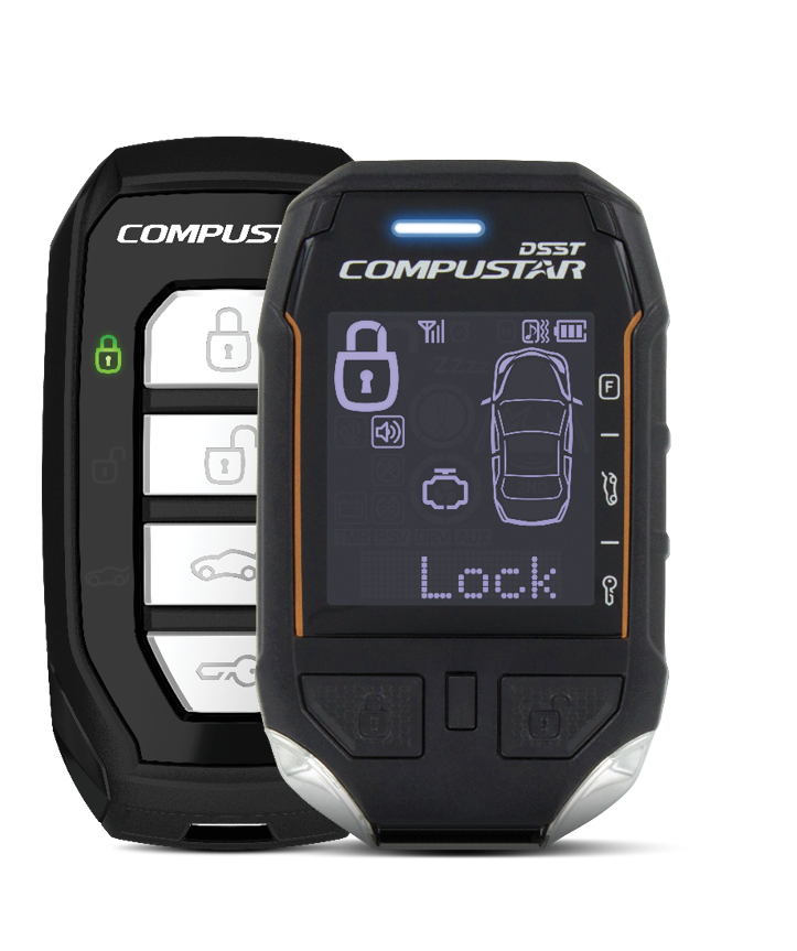Compustar T12 Lora LCD Rechargeable Remote Car Starter & Alarm System Kit - Perfect for Winter Warm-Up & Vehicle Security