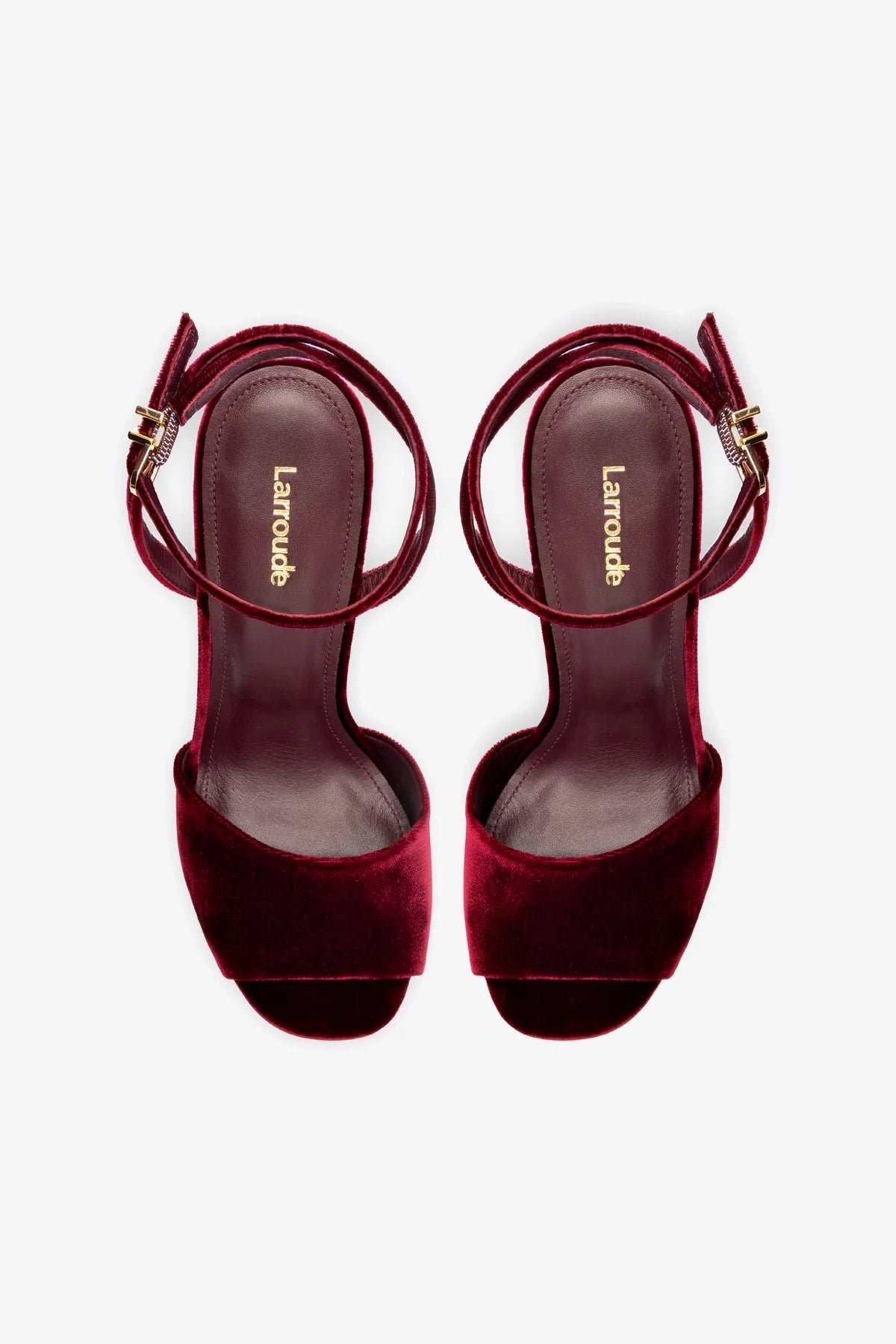 Yves Women's Velvet Wedge Heels in Wine Red - Stylish & Comfortable Shoes for Parties, Weddings & Evening Events