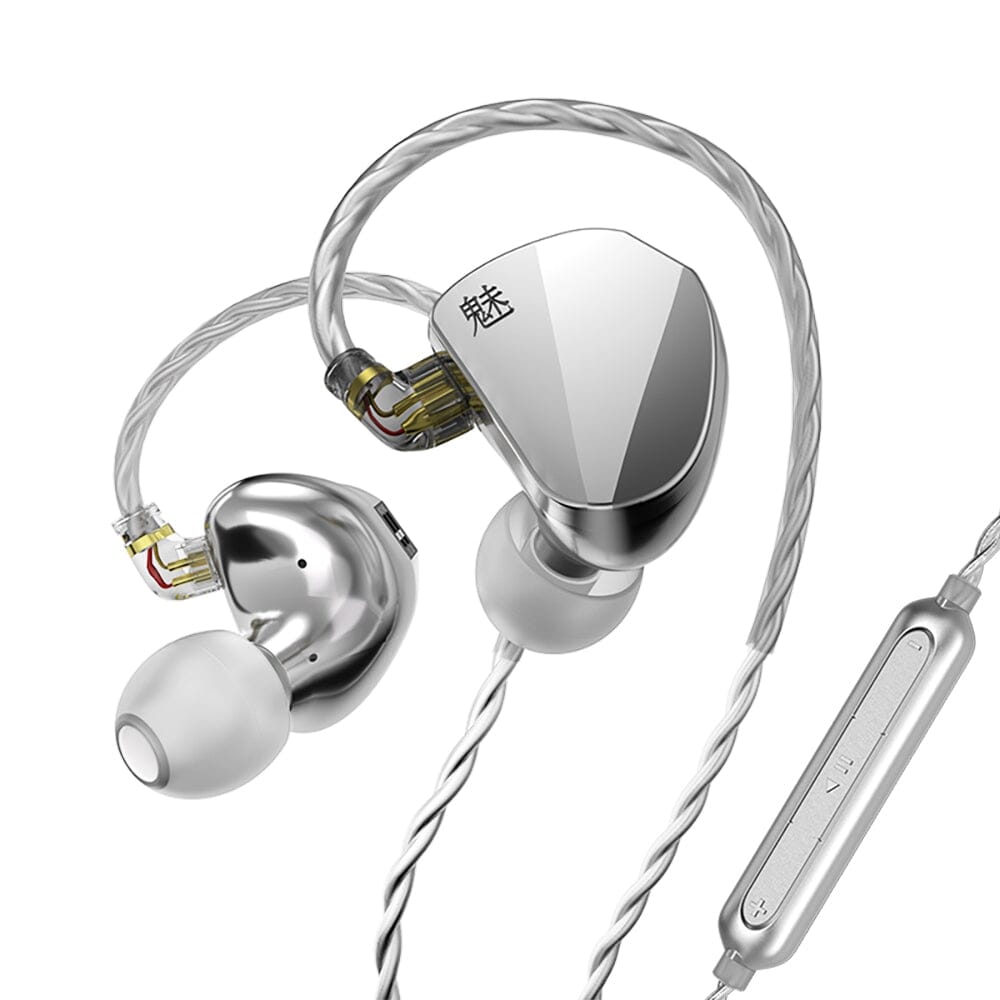 CVJ Mei 1DD + 2BA Hybrid In-Ear Earphones with Knowles Balanced Armature - HiFi Sound for Music Lovers, Audiophiles & Gaming (Perfect for Studio Monitoring, Travel & Workout)