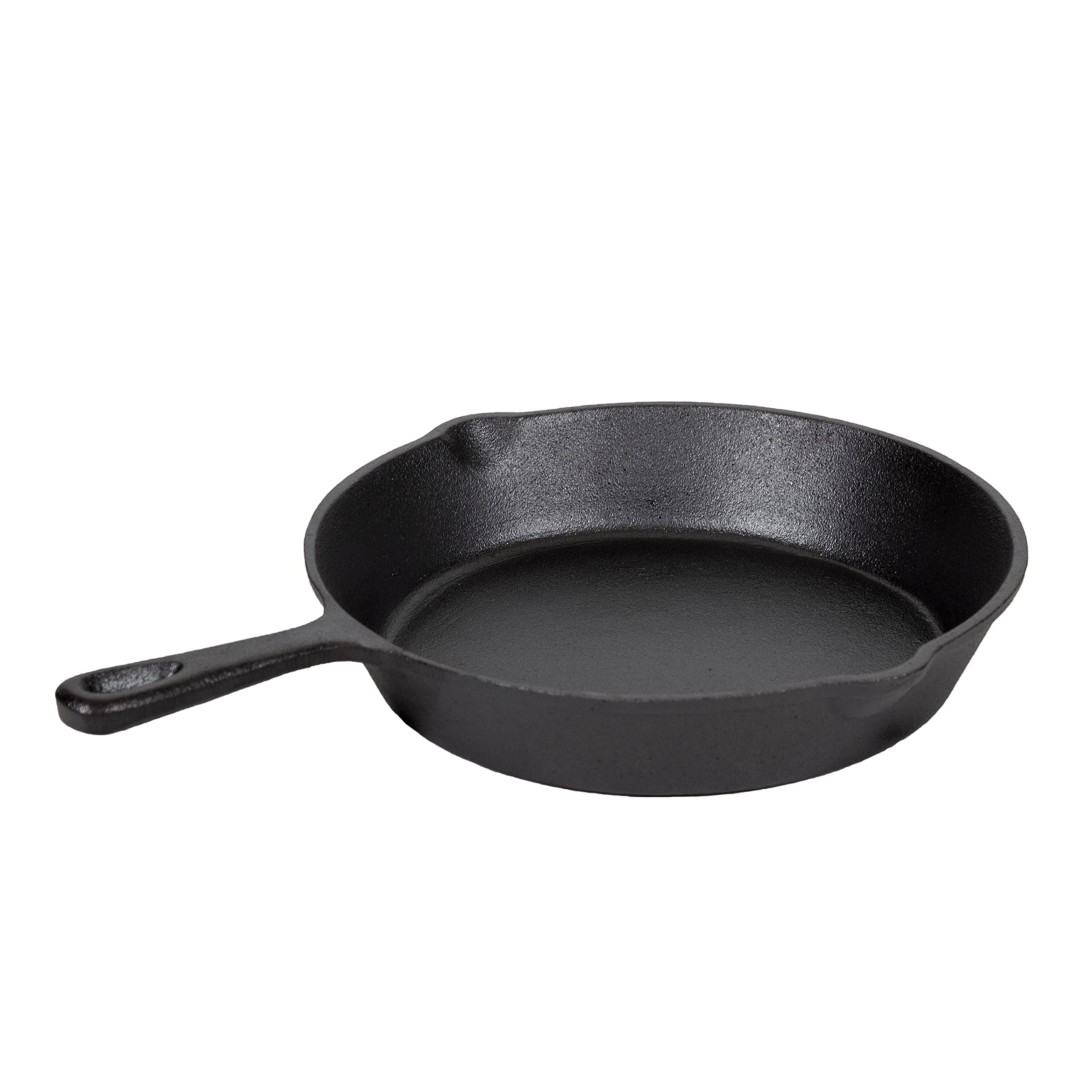 Stansport Pre-Seasoned Cast Iron Skillet - 12 Inch Heavy Duty Cookware for Camping, Outdoor Cooking & Home Kitchen Use