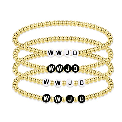 E:4pcs wwjd bracelets