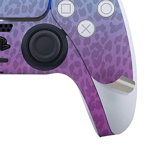 Skinit PS5 Controller Skin - Cheetah Print Purple & Blue Gaming Decal | Protective Vinyl Cover for Playstation 5 DualSense | Perfect for Gaming Enthusiasts & Customization Lovers