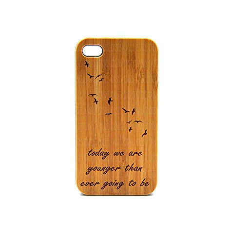Real Wood iPhone 6 Case - Handcrafted Natural Wood Protective Cover with Quote Design | Perfect for Everyday Use, Gifts & Travel Protection