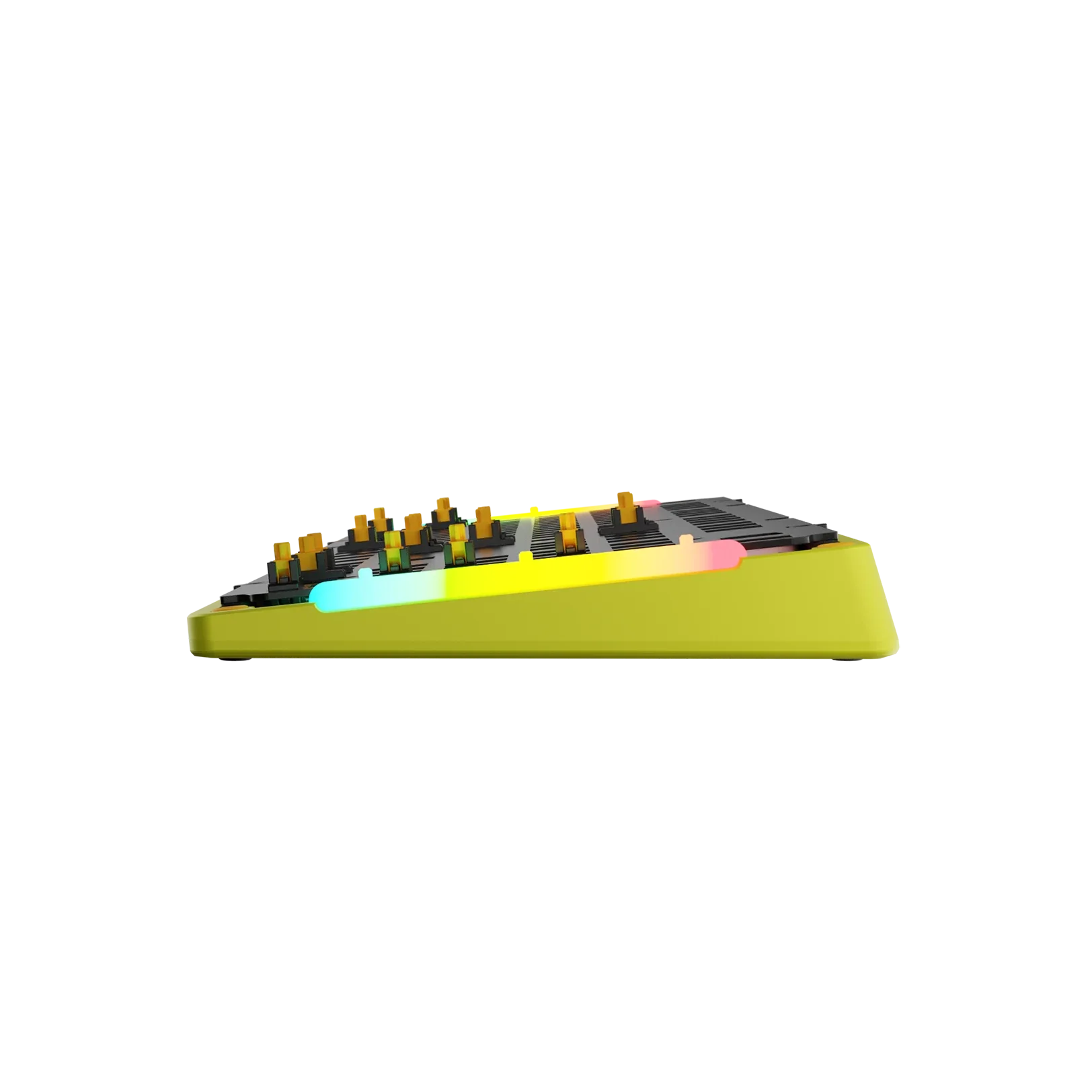 GMMK 3 Limited Edition Metal Bottom Case - Volt Lime Color (100% Size) | Perfect for Custom Mechanical Keyboard Builds & Gaming Setups