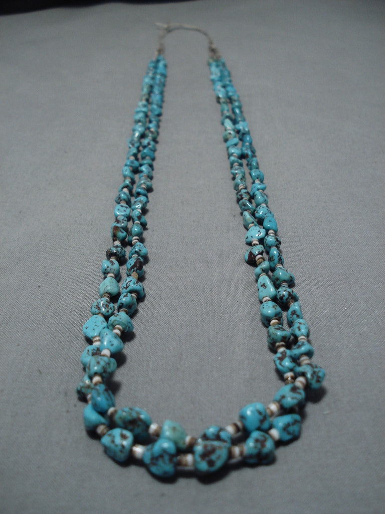 Vintage Navajo Native American Turquoise Necklace - Handmade Southwest Jewelry for Women - Perfect for Boho, Western & Festival Fashion