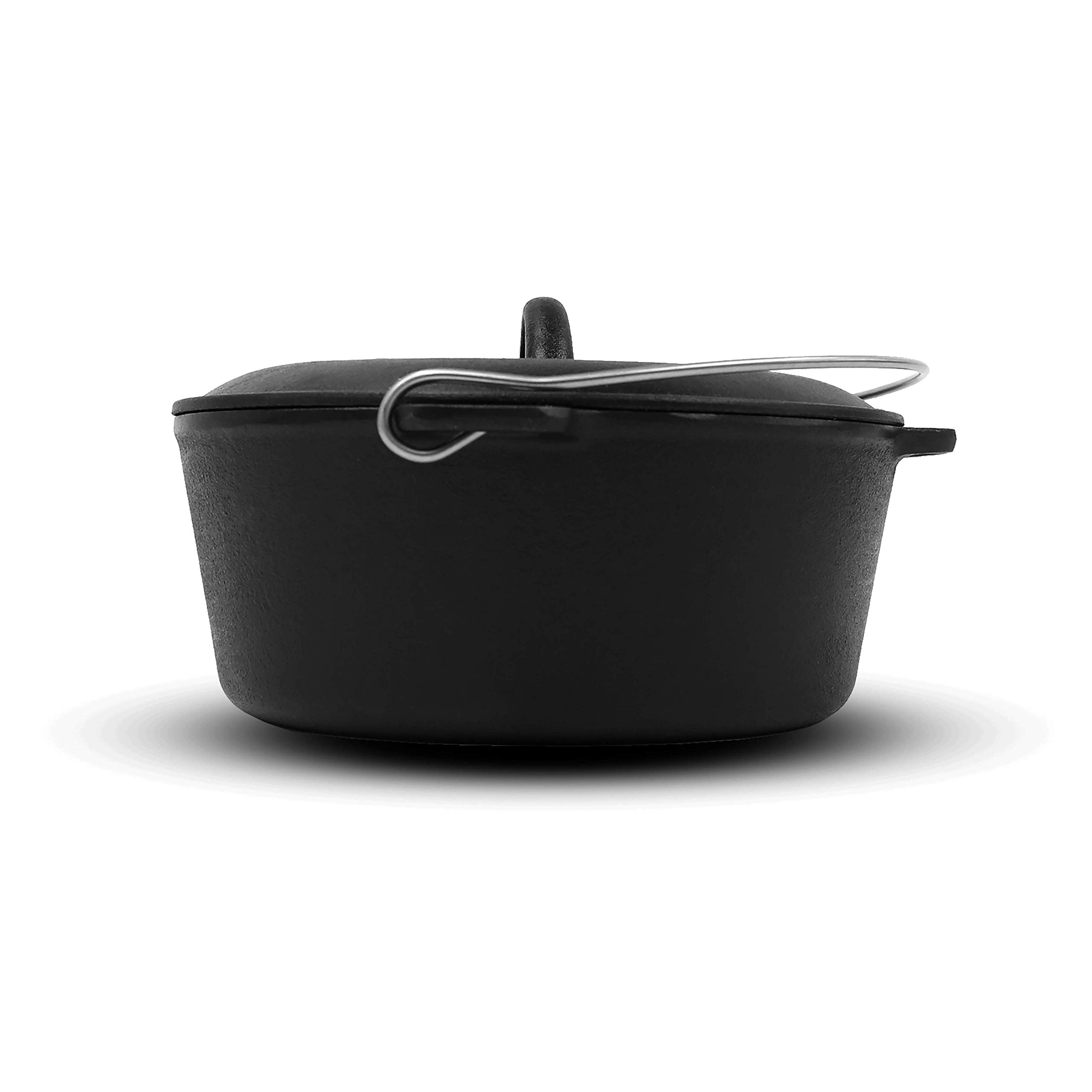 Pit Boss 6-Piece Cast Iron Cookware Set - Pre-Seasoned Cast Iron Skillet, Griddle, Dutch Oven & Accessories for Grilling, Camping & Outdoor Cooking | Perfect for BBQ, Stovetop & Oven Use