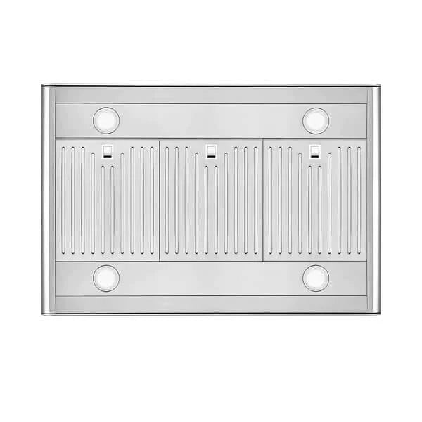 Empava 36 Inch Stainless Steel Ducted Island Mount Range Hood - 36RH10 - Powerful Kitchen Ventilation for Open Concept Homes & Modern Kitchens