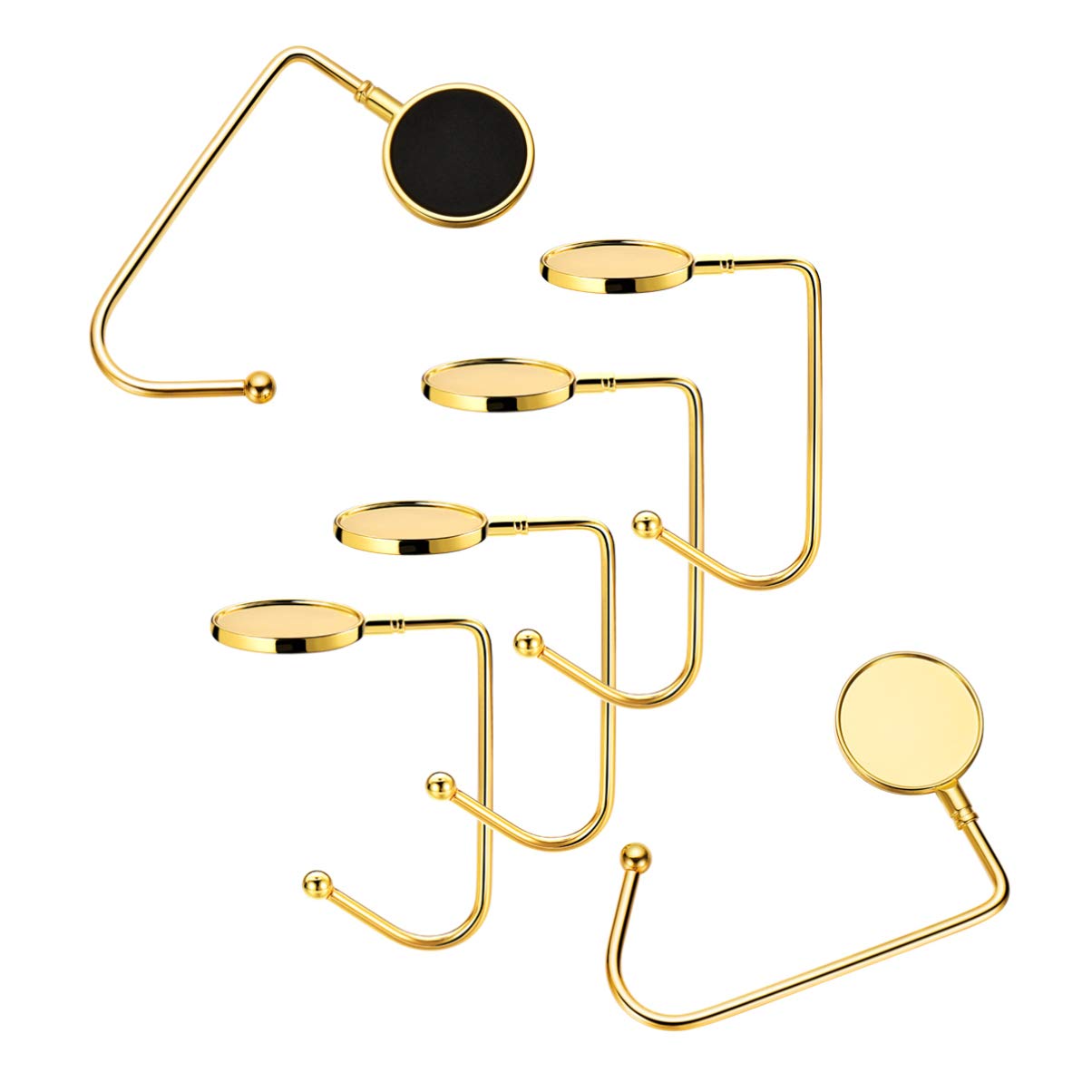 6Pcs Golden Christmas Stocking Holders for Mantel - Non-Slip Fireplace Hanger Hooks with Safety Grip, Metal Hangers for Holiday Decorations, Xmas Tree Ornaments & Party Decor - Perfect for Fireplace Mantel, Christmas Tree, and Festive Home Decoration