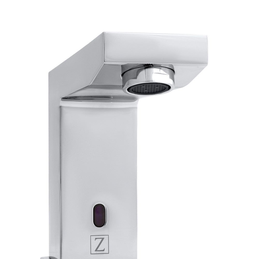 ZLINE Bliss Touchless Bathroom Faucet - Chrome Finish, Motion Sensor Hands-Free Design for Modern Homes (BLS BFS CH) | Perfect for Water Conservation, Kids' Safety & Hygienic Bathing Experience