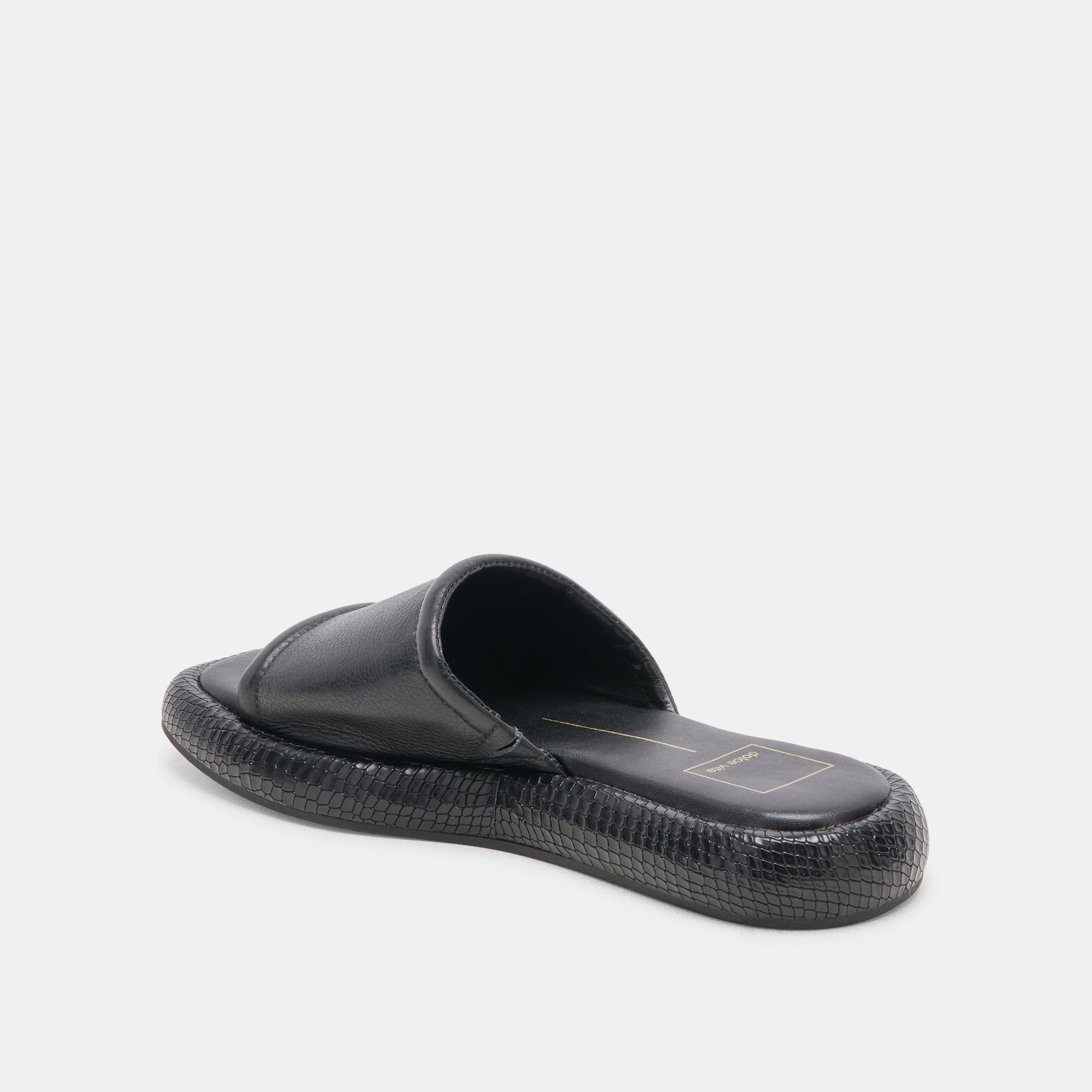 AISHA Women's Black Leather Sandals - Comfortable & Stylish for Summer, Beach, and Casual Outings
