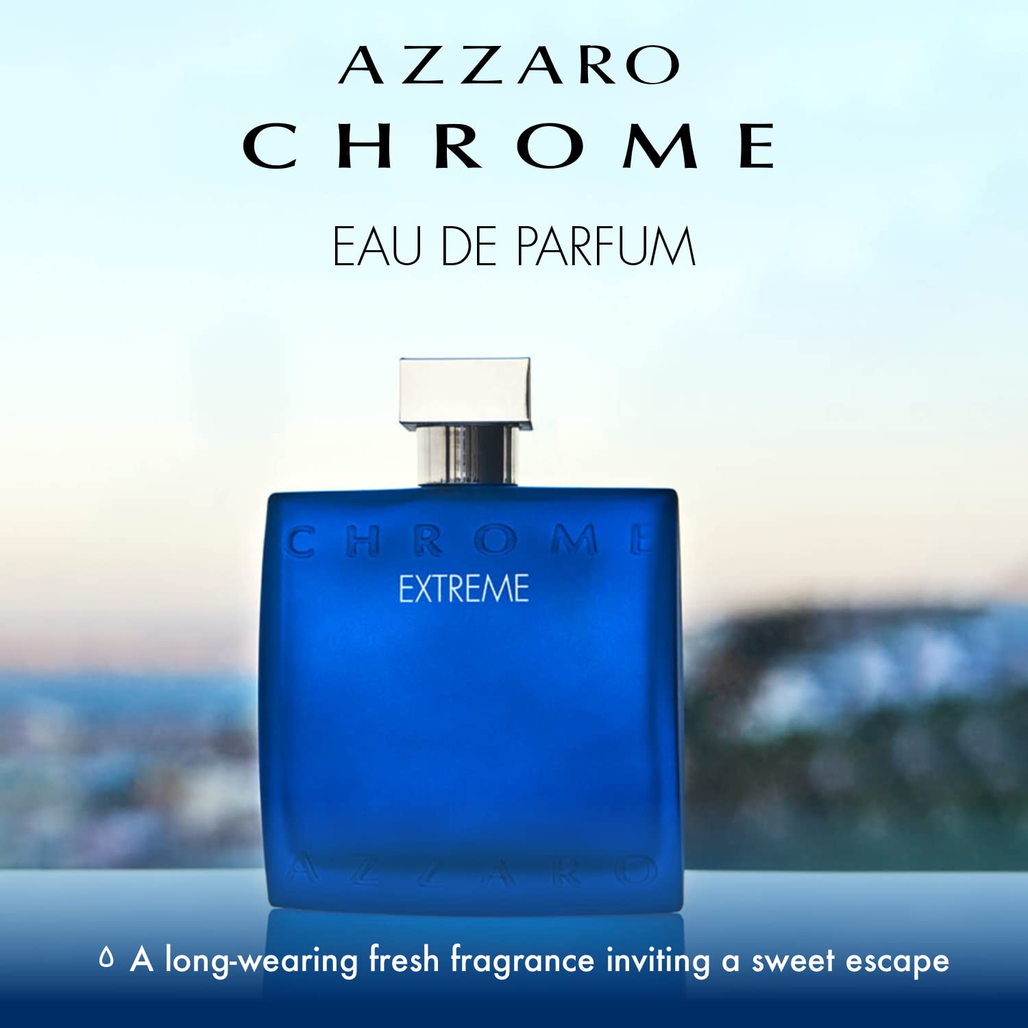 Azzaro Chrome Extreme Eau de Parfum for Men - Long Lasting Woody Citrus Amber Cologne - Perfect for Date Night & Special Occasions