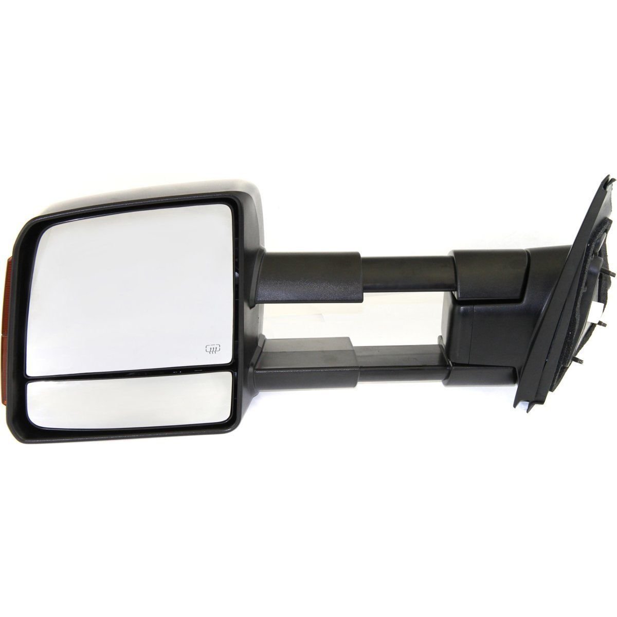 FITRITE AUTO PARTS Left Driver Side Power Heated Door Mirror with Turn Signal & Manual Folding for 2007-2021 Toyota Tundra - Textured Design, Towing Compatible (Part# TO1320243) | Perfect for Winter Driving & Towing Safety