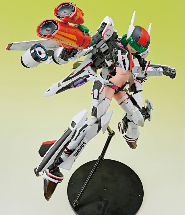 Aoshima ACKS No.MC 09 Macross VFG Variable Fighter Girls VF-25F Messiah Ranka Lee Model Kit - Anime Collectible for Display & Gifting