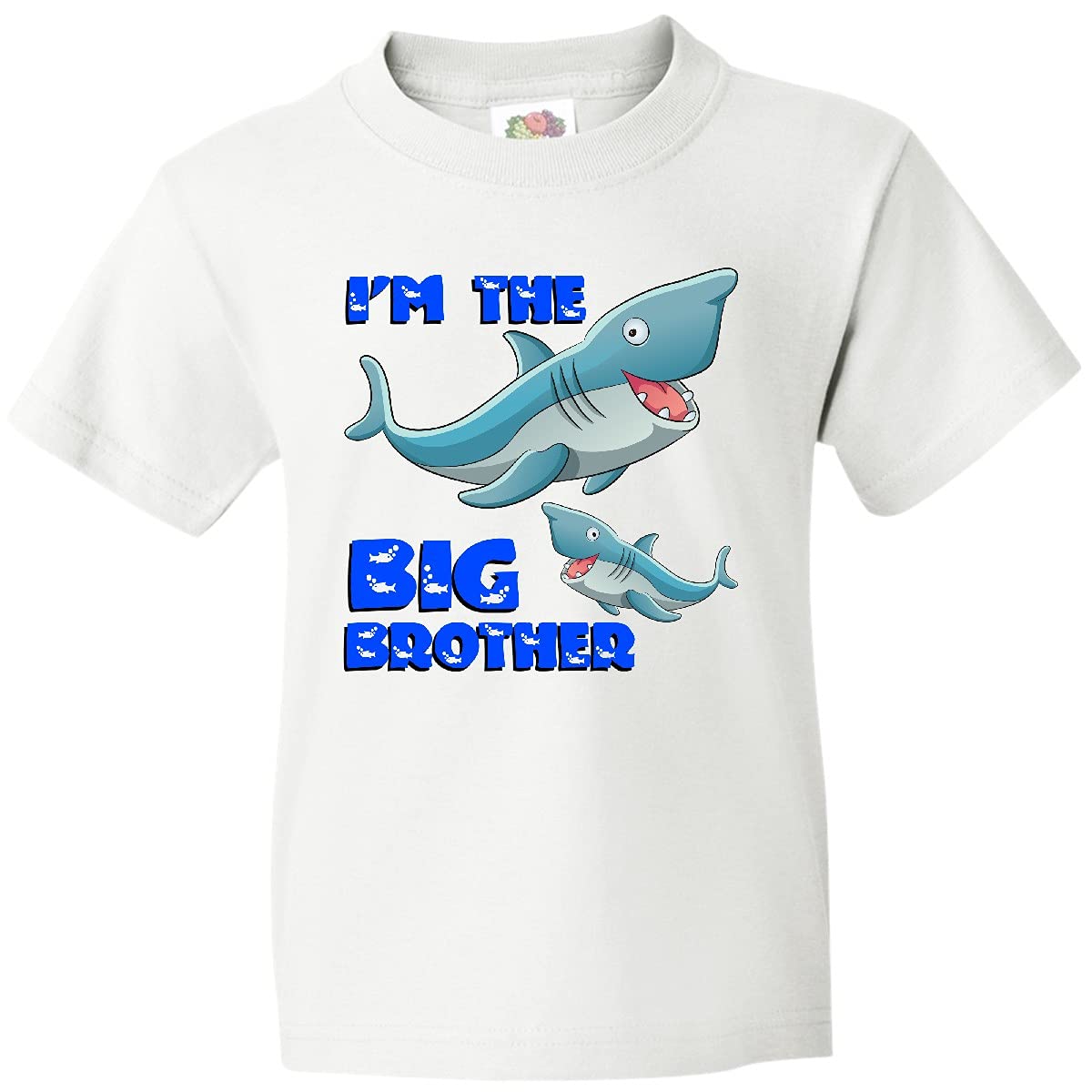 Inktastic Big Brother Shark Youth T-Shirt - Cool Graphic Tee for Boys - Perfect for Sibling Bonding, Beach Trips & Family Photos