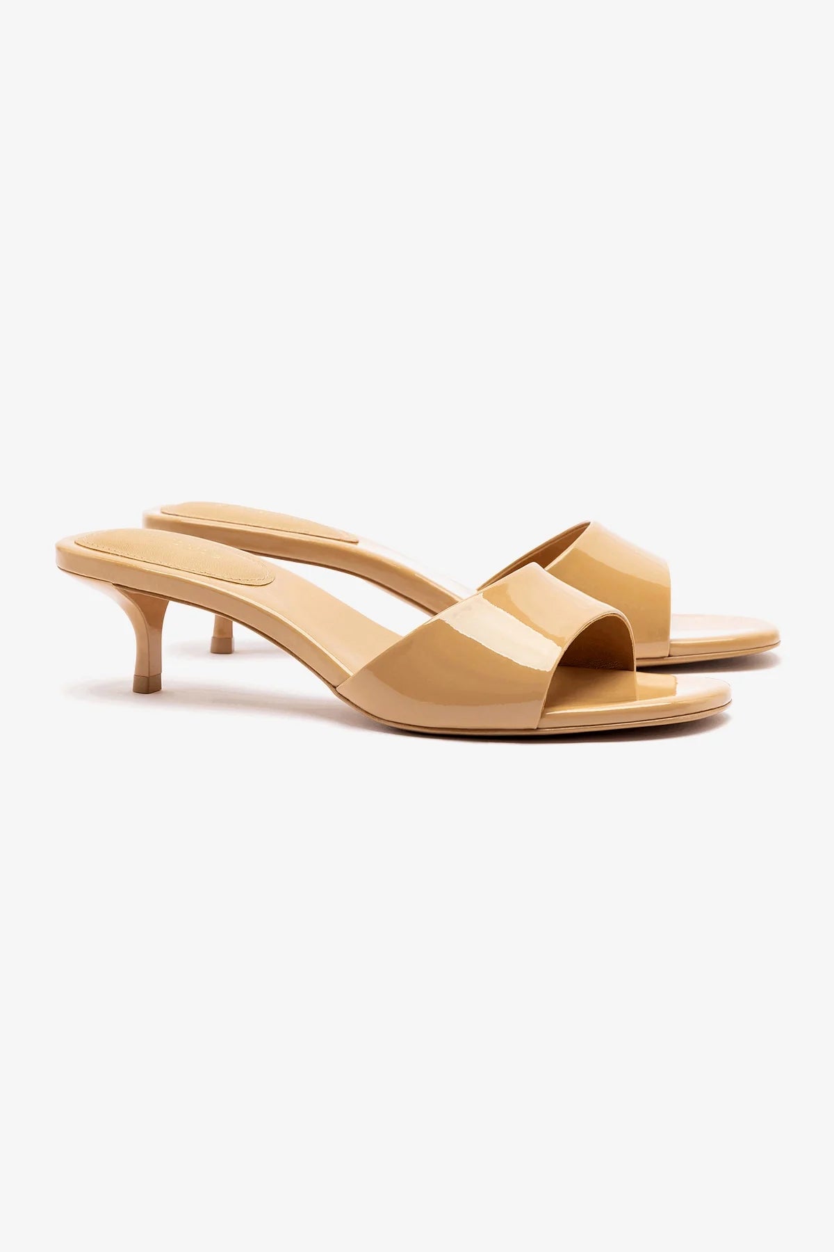Greta Mule Tan Patent Leather Women's Shoes - Comfortable Slip-On Loafers for Office, Casual Wear & Daily Walking