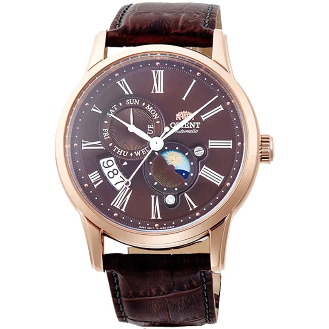 Orient Automatic Watch RA-AK0009T10B for Men - Rose Gold Stainless Steel Strap, Water Resistant, Luxury Dress Watch for Business, Formal & Special Occasions