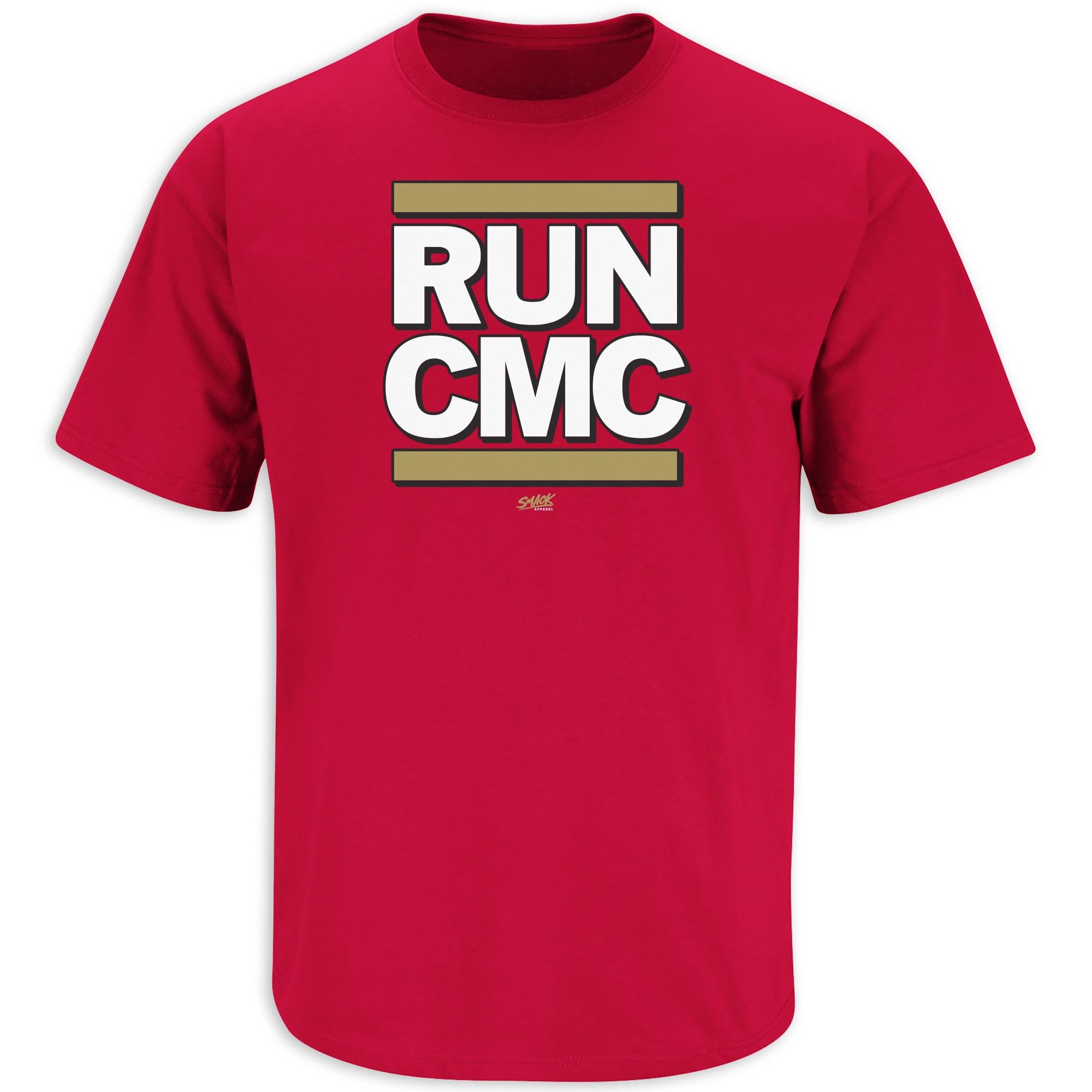 San Francisco 49ers Run CMC T-Shirt for Men & Women - Christian McCaffrey Football Jersey Tee (S-5XL) - Perfect for Game Day, Tailgating & Fan Apparel