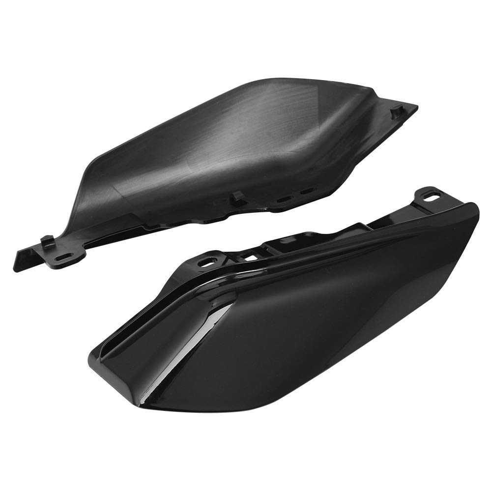 Vivid Black Mid-Frame Air Heat Deflectors & Heat Shield Trim Cover for Harley Touring Electra Street Glide Road Glide Trike 2017-2020 - Reduce Engine Heat & Protect Rider on Long Rides