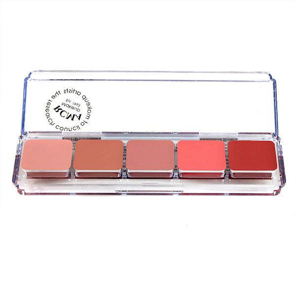RCMA 5-Color Cream Blush Palette - Natural & Buildable Cheek Makeup for All Skin Tones | Perfect for Professional Makeup Artists & Everyday Glam Looks