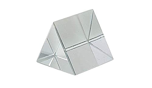Kids Retailgenics 50x50mm White Solid Prism Glass - Perfect for Science Experiments, Light Refraction Projects & Educational STEM Activities
