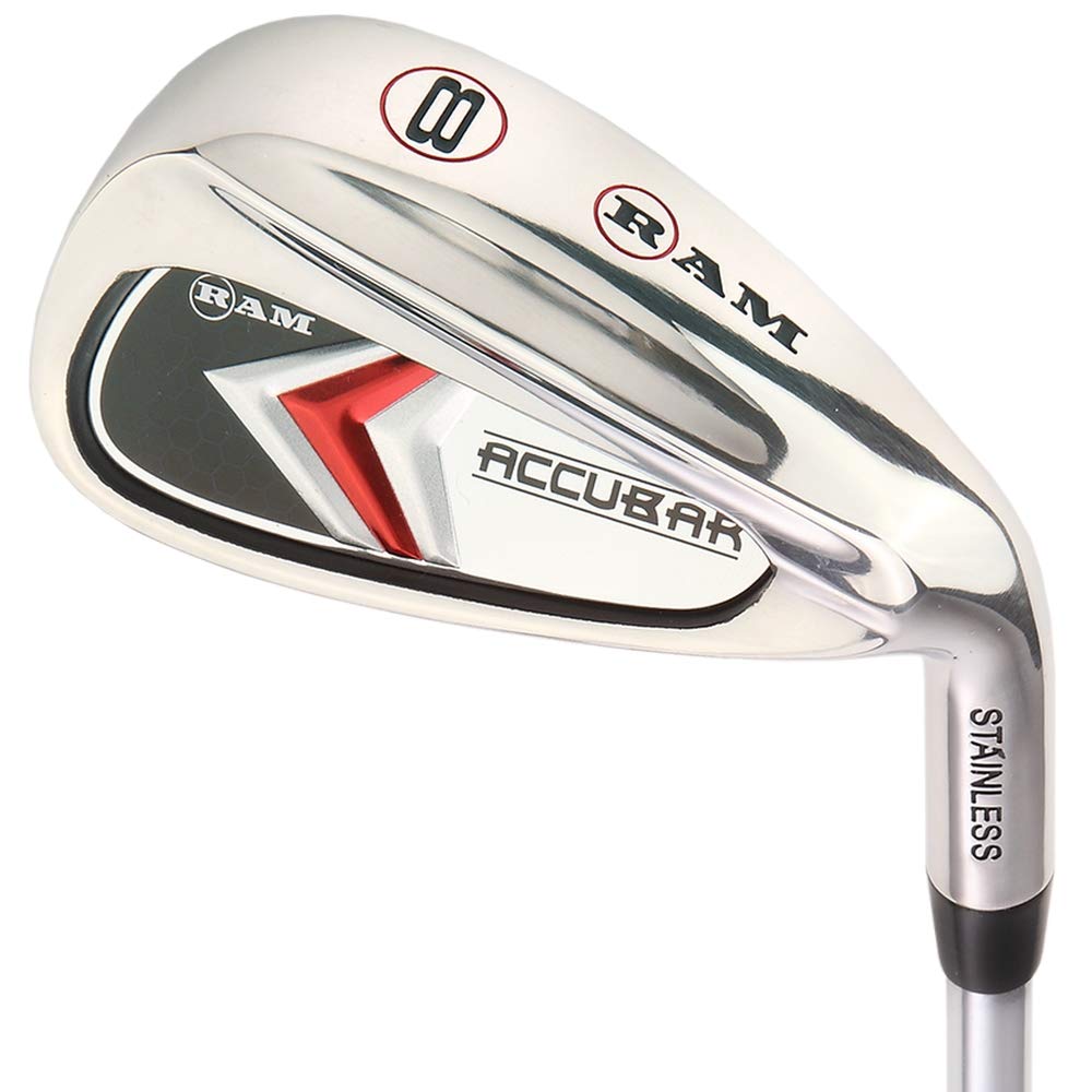 Ram Golf Accubar Men's Right Hand Iron Set 6-7-8-9-PW with 24° & 27° Hybrids | Perfect for Mid-Handicap Golfers on the Course