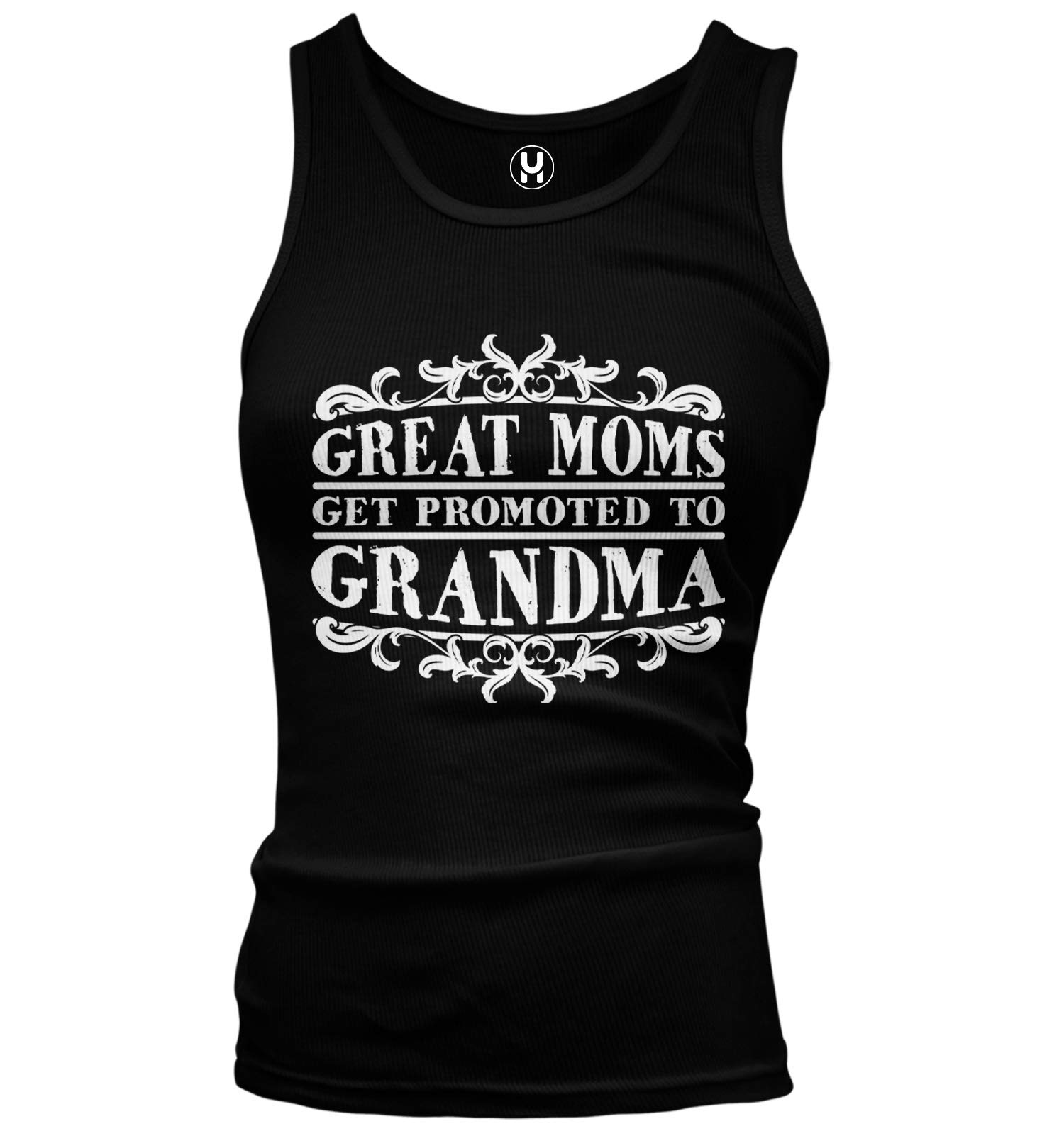 Best 'Great Moms Get Promoted to Grandma' Mother Juniors Tank Top - Comfortable & Trendy Women's Casual Wear for Family Gatherings & Special Occasions