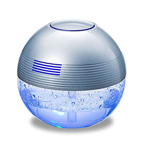 Water-Based Air Revitalizer & Purifier - Odor Eliminator, Humidifier & Aromatherapy Air Cleaner (Silver) | Freshen Home, Office, Car & Bedroom | Improves Air Quality & Relaxation