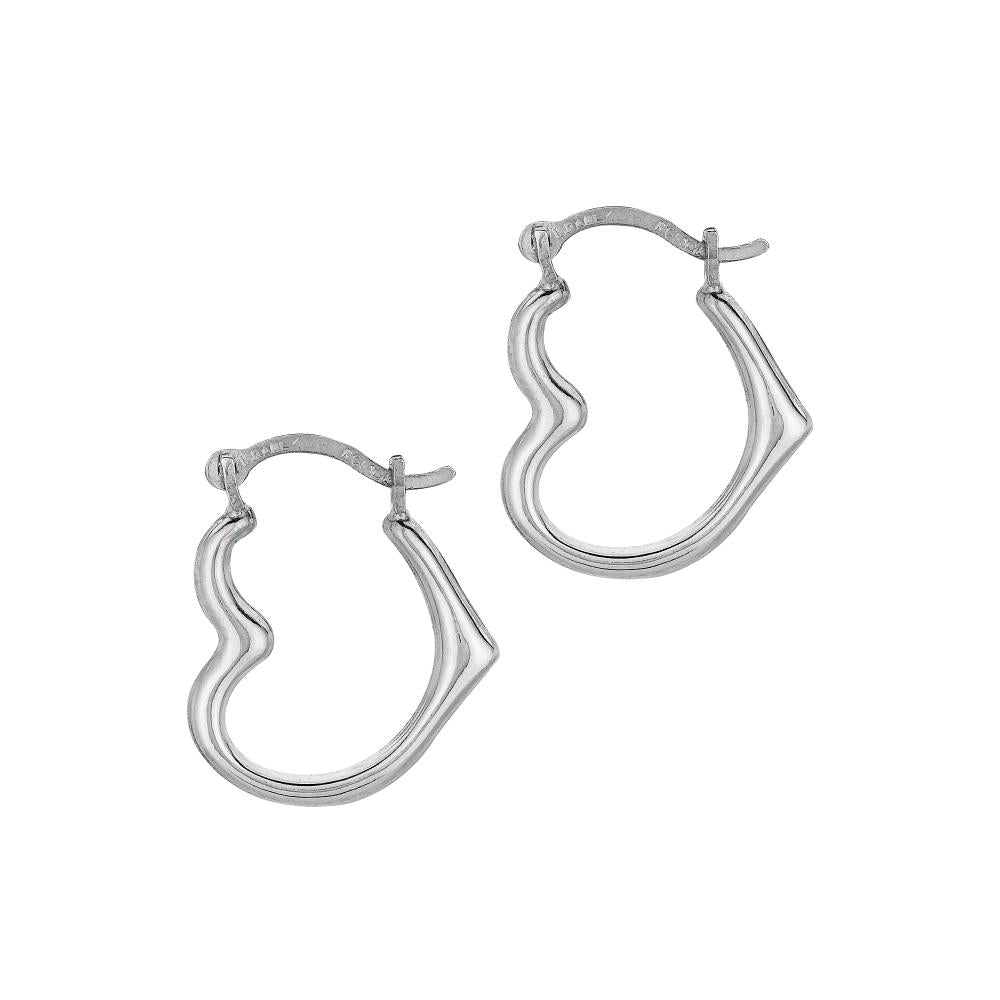 10K Gold Heart Hoop Earrings for Women - Dainty Valentine's Day Jewelry Gift - Perfect for Date Night & Special Occasions