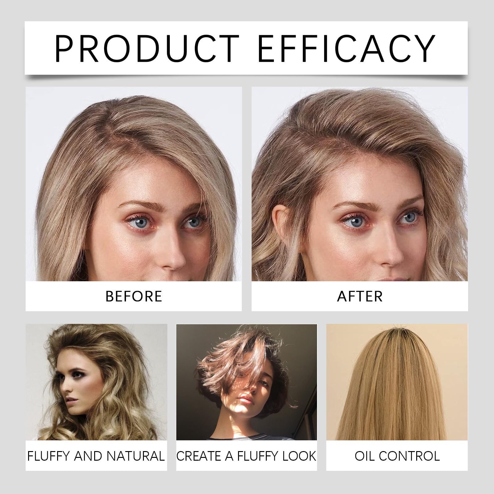 Volumizing Dry Shampoo for Instant Fresh Hair - 2 Pack for Travel & Gym