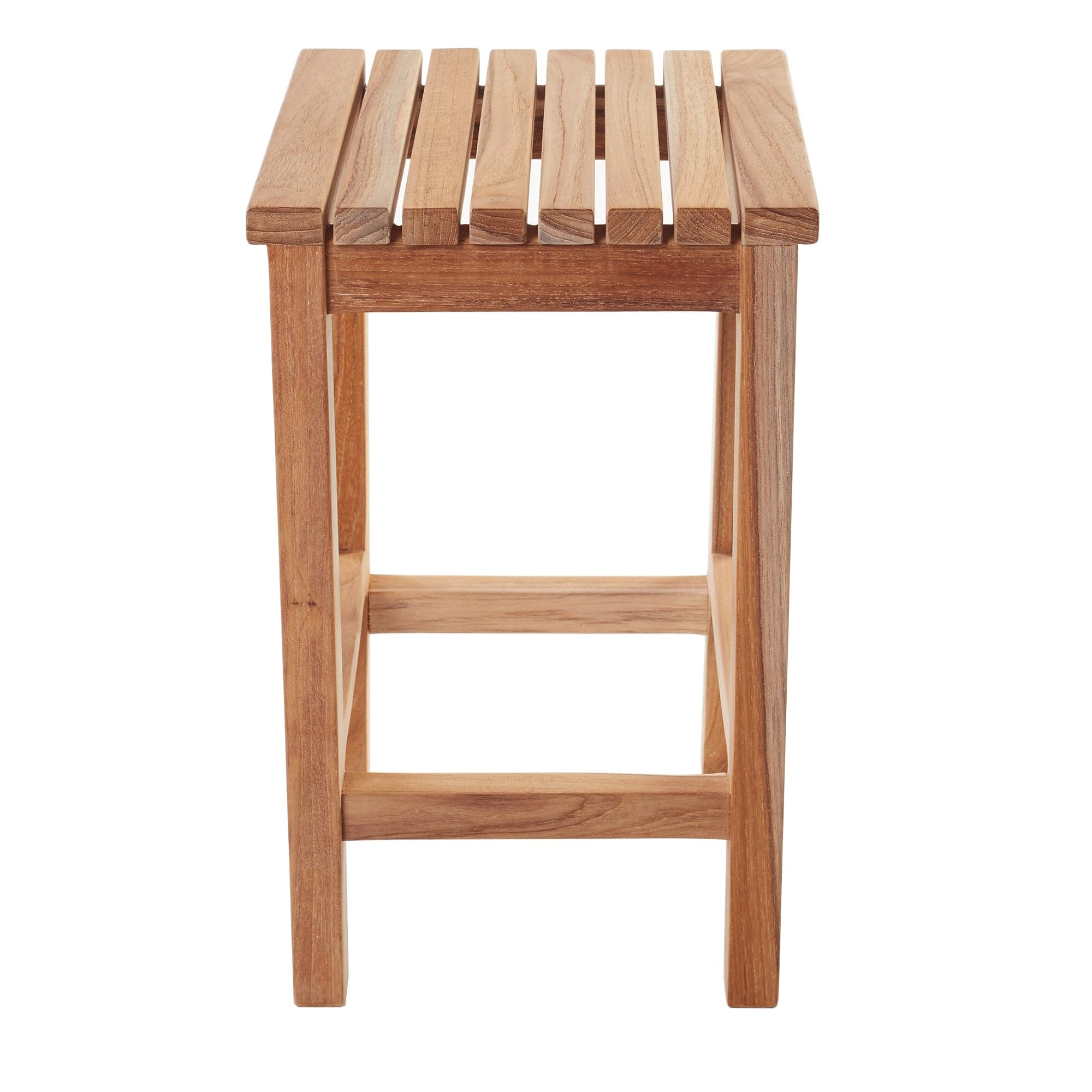 Premium Teak Shower Bench - 12 Inch Waterproof Bath Seat | Certified Indonesian Plantation Teak Wood | Perfect for Spa, Bathroom & Shower Safety (ADA Compliant)