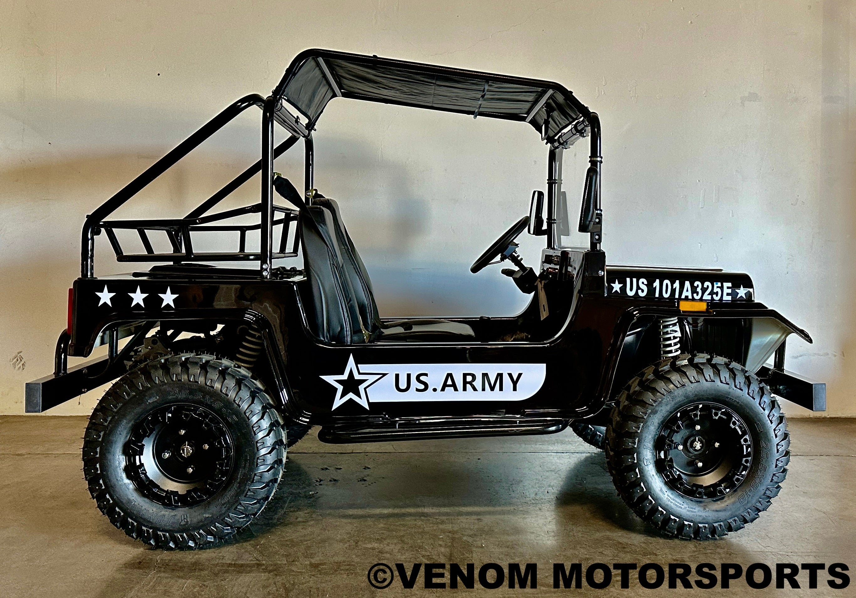 Venom 200cc Mini Jeep - Willys Edition, Full Size Automatic Off-Road Vehicle for Kids & Adults - Perfect for Backyard, Camping & Trail Adventures