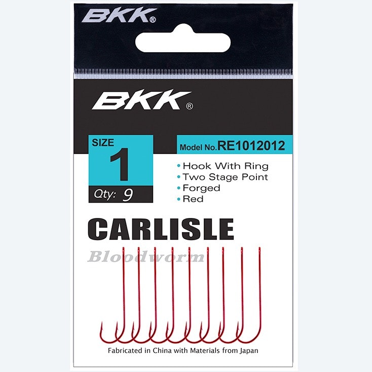 BKK Red Carlisle Bloodworm Fishing Lures - Premium Soft Plastic Bait for Bass, Trout, and Panfish - Perfect for Freshwater and Saltwater Fishing