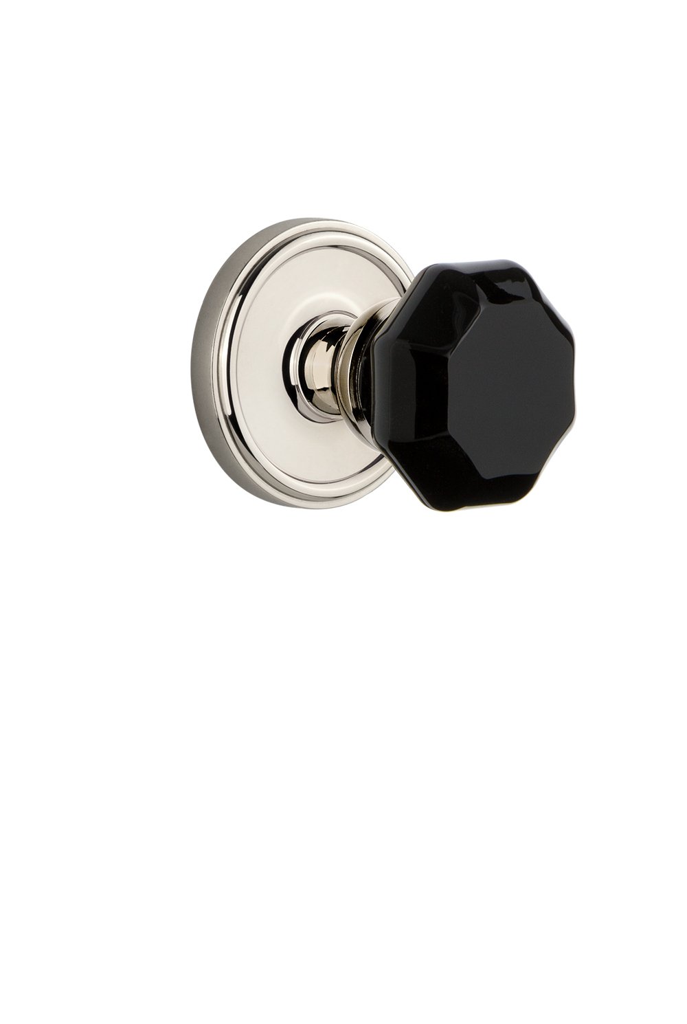 Grandeur Hardware 850845 Georgetown Rosette with Lyon Knob Privacy Lock, 2.75