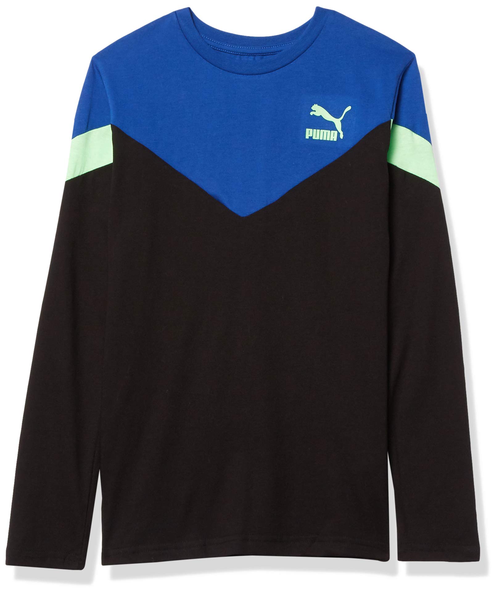 PUMA Boys' Graphic Long Sleeve T-Shirt - Cool Casual Cotton Tee for School, Play & Everyday Wear