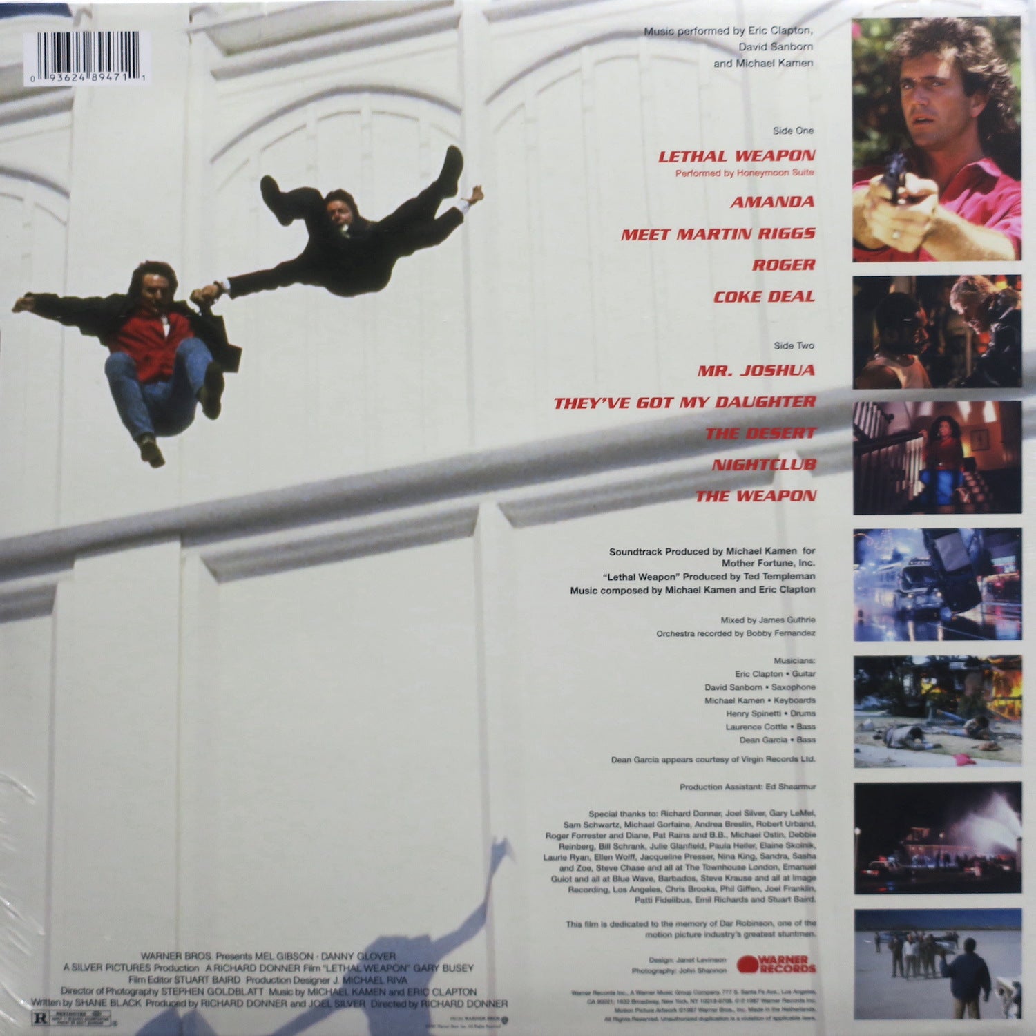 LETHAL WEAPON Original Motion Picture Soundtrack - Limited Edition Clear Vinyl LP | 80s Action Movie Music Collectible | Perfect for Vinyl Collectors & Movie Fans