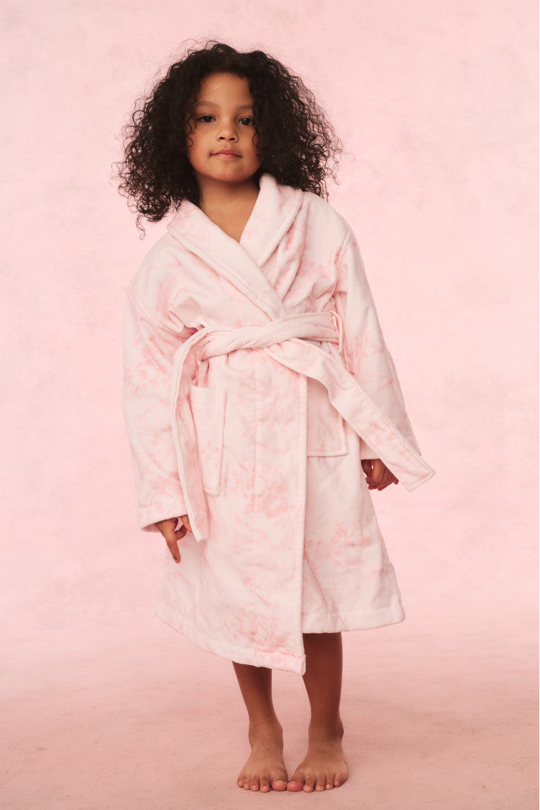 Soft Cotton Kids Bath Robe for Boys & Girls - Cozy Hooded Bathrobe for Toddlers & Children - Perfect for Bath Time, Pool, Spa & Lounging at Home