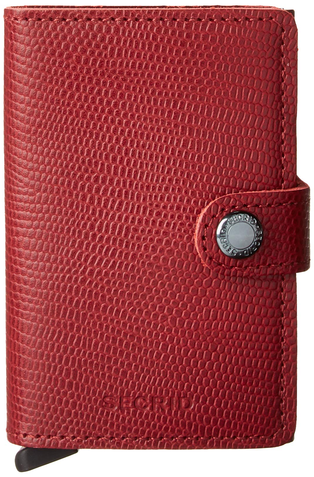 SECRID Mini Wallet - Genuine Leather RFID Blocking Card Holder for 12 Cards (Rango Red Bordeaux) | Slim & Secure Credit Card Case for Travel & Everyday Use