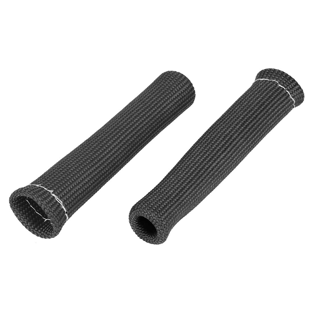 X AUTOHAUX 4 Pcs Black Spark Plug Wire Boots - 1800°F Heat Shield Protector Sleeve for Car, Truck & SUV - High Temperature Resistance for Engine Performance & Maintenance (Ideal for DIY Auto Repair & Tuning)