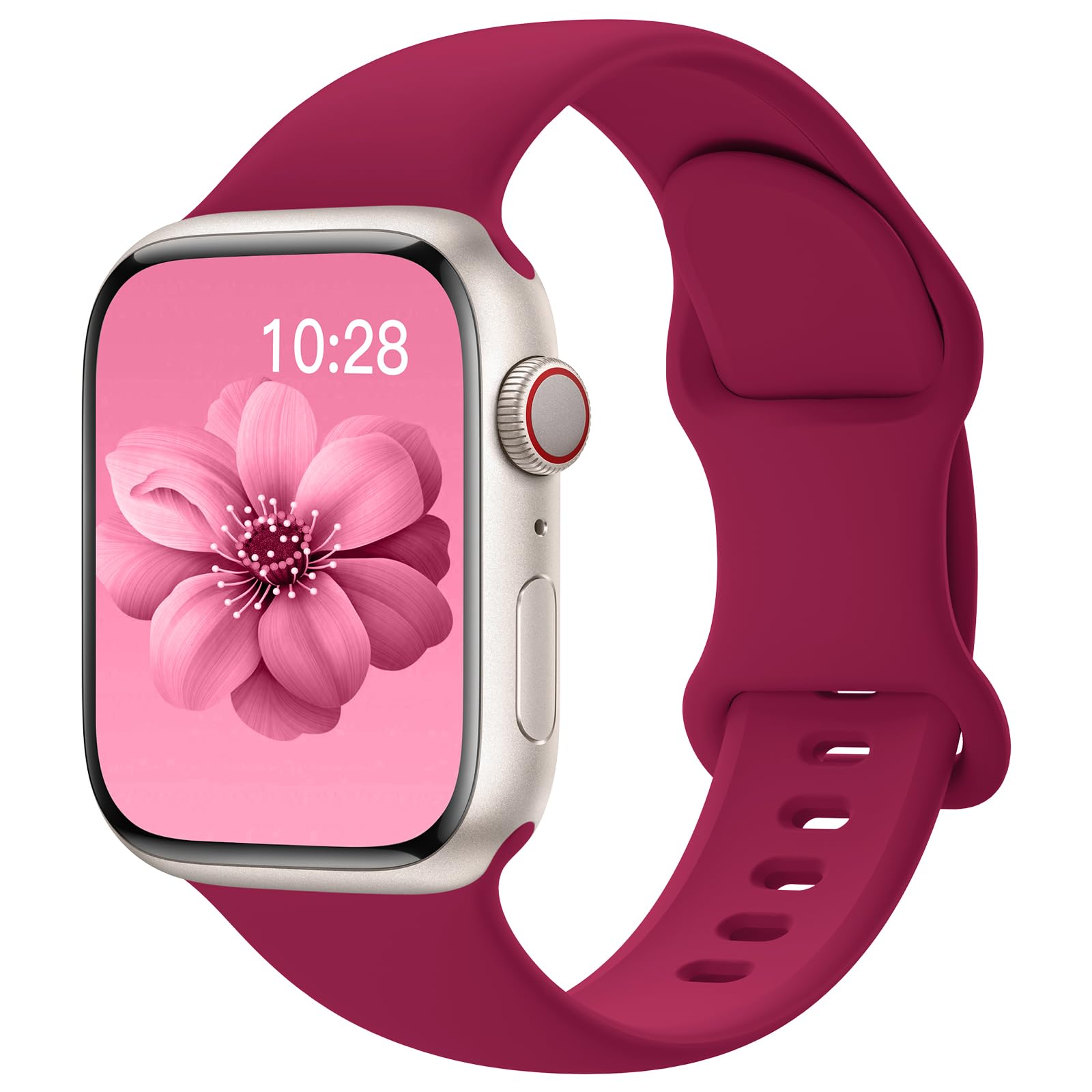 Yoohoo Sport Straps - Soft Silicone Replacement Watch Bands Compatible with Apple Watch Series 10/9/8/7/6/5/4/3/2/1/SE (38mm 40mm 41mm 42mm) - Unisex Design for Men & Women - Perfect for Running, Gym Workouts & Everyday Wear