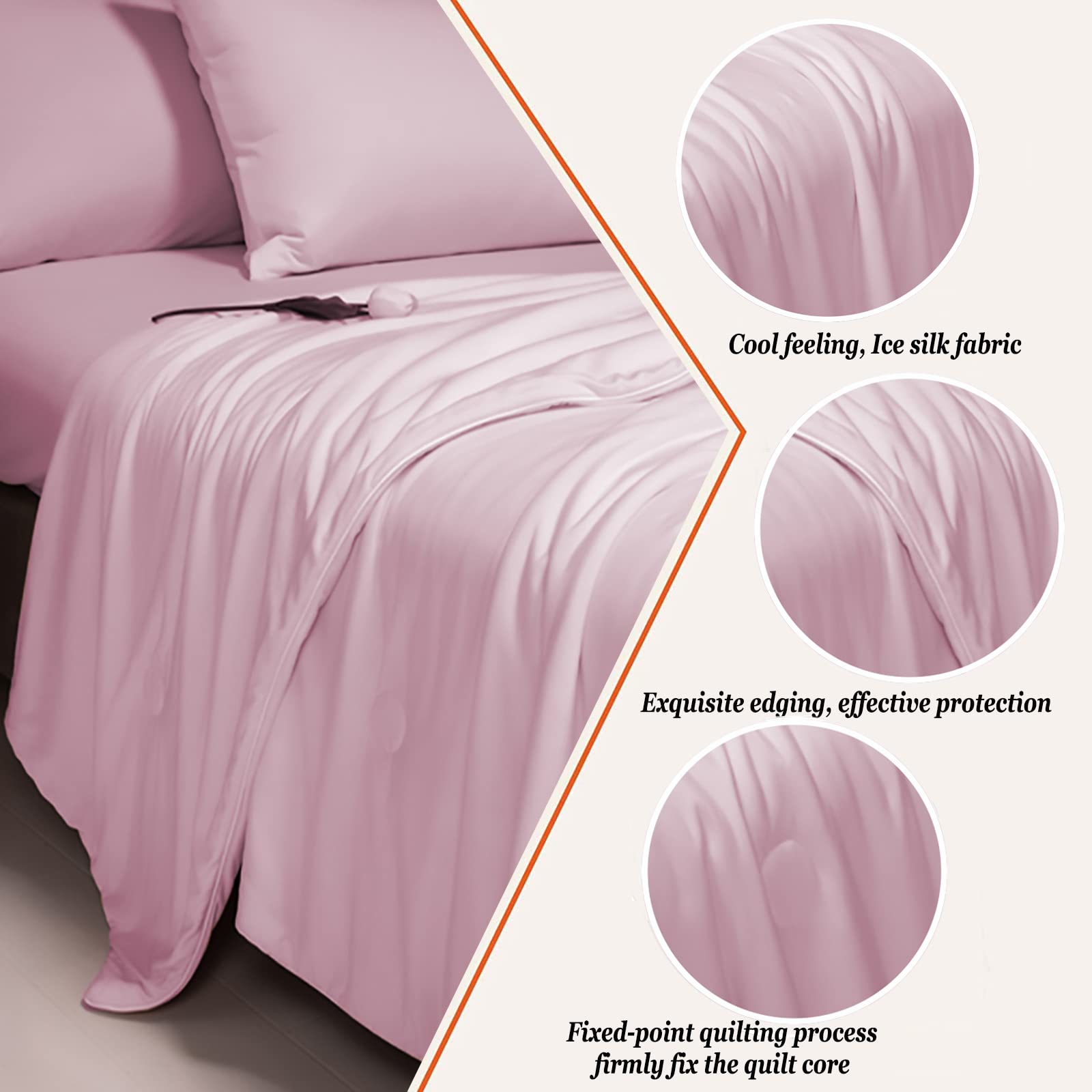 Purple Cooling Blanket for Hot Sleepers - Double Sided Cold Effect, Breathable & Comfortable Summer Blanket (200x230cm) | Machine Washable | Perfect for Bedroom, Air Conditioning, Hot Nights & Summer Camping